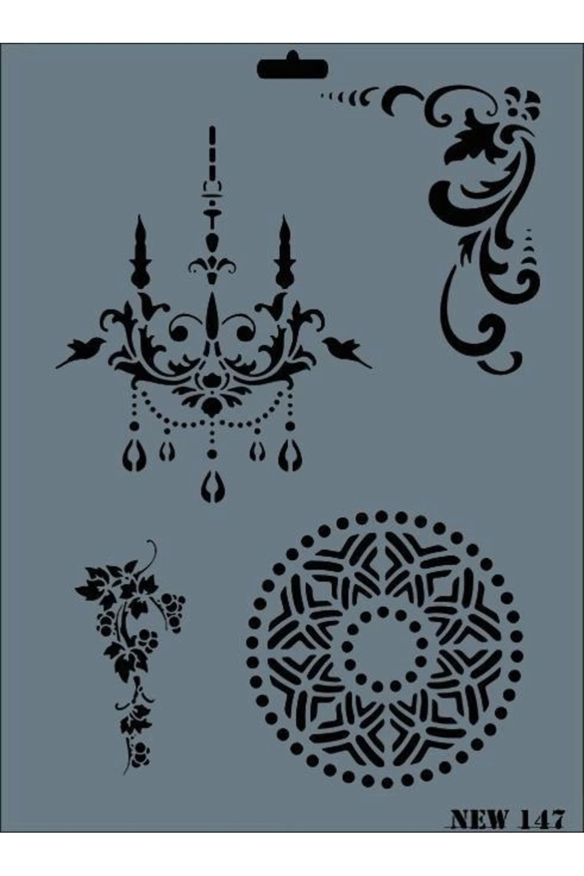 minaydan Rich New Seri N-147 Stencil 35x25 Cm
