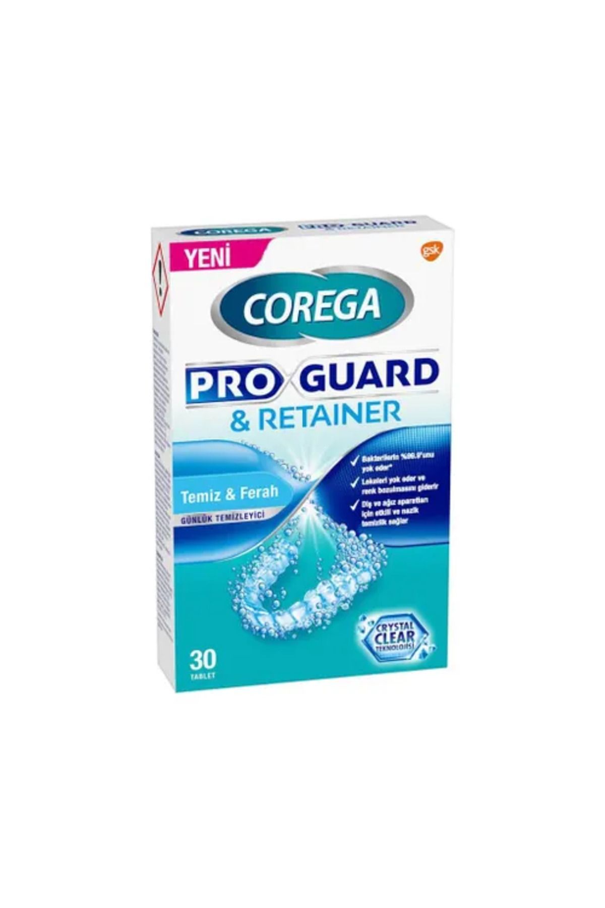 Corega Proguard & Retainer Temizleyici 30 Tablet