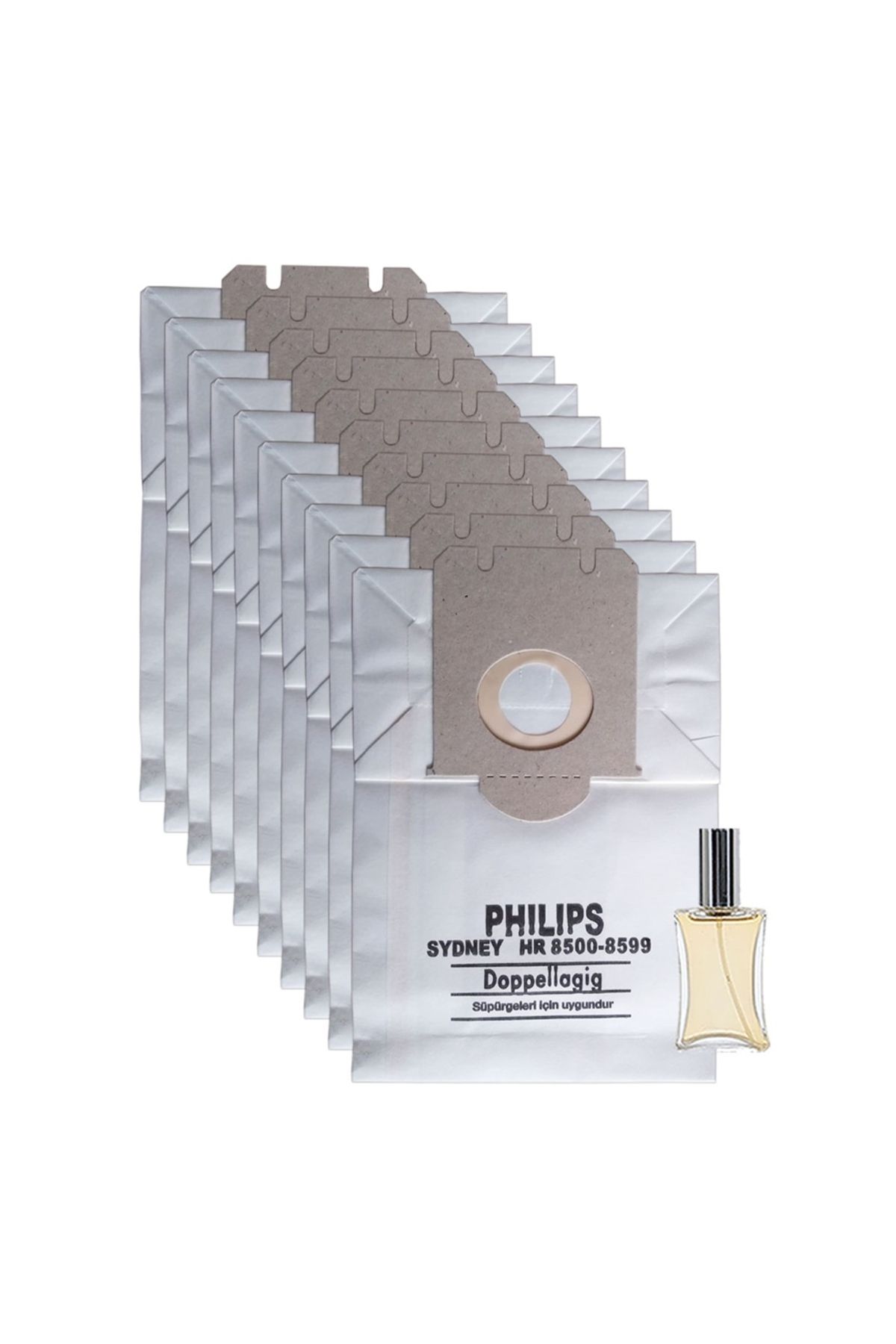 Parmis Philips Uyumlu HR 8536 Süpürge Kağıt Toz Torbası 10 Adet