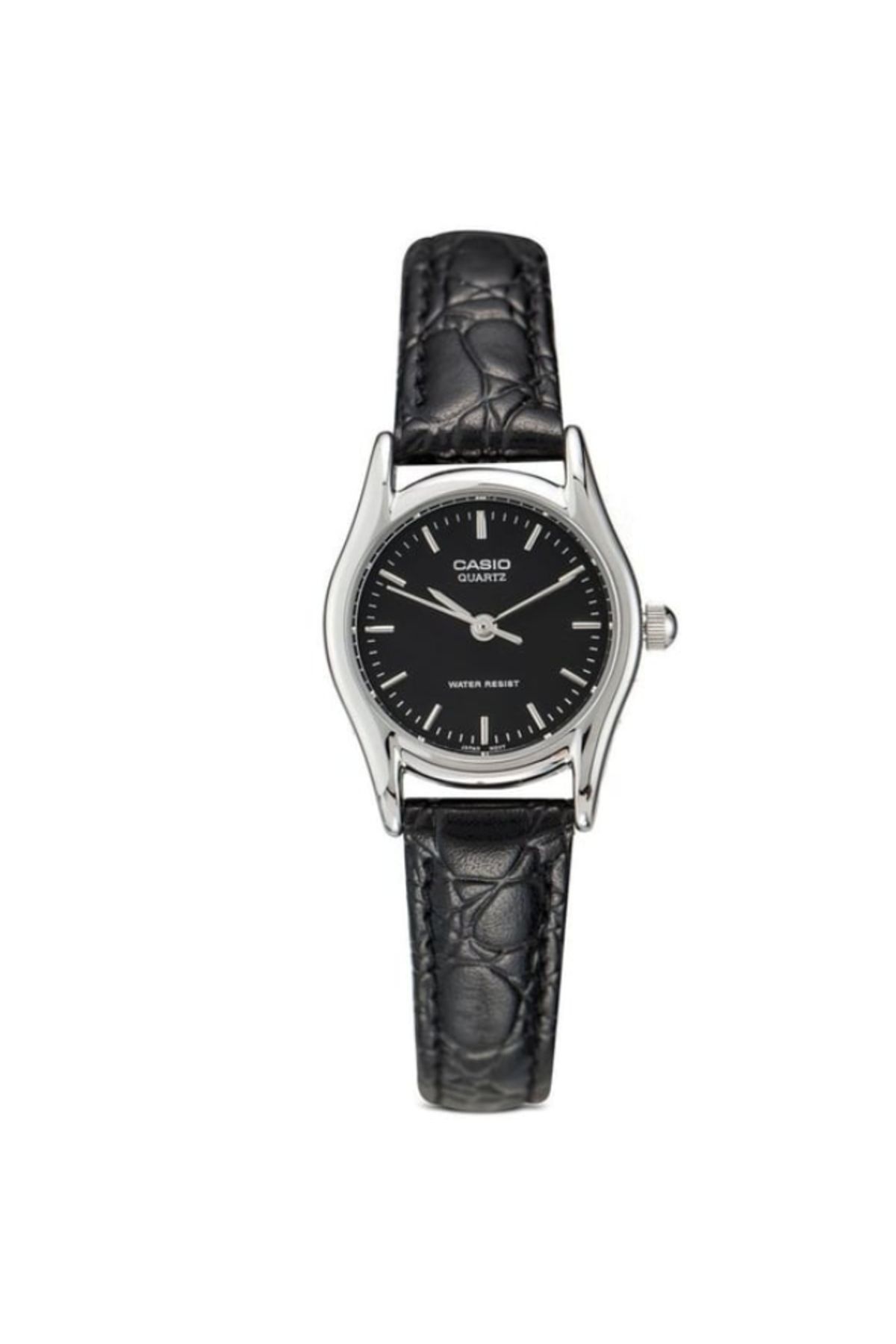 Casio-ساعة كاسيو النسائية التناظرية بمينا أسود - LTP-1094E-1ARDF 1