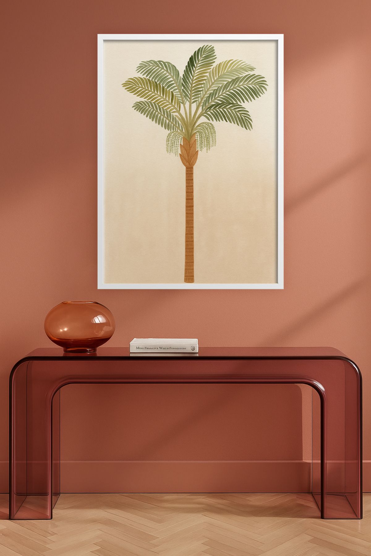 HOMEPACK Tekli Ahşap Çerçeveli Tablo Tek Parça Poster Tablo TKKARINA-29