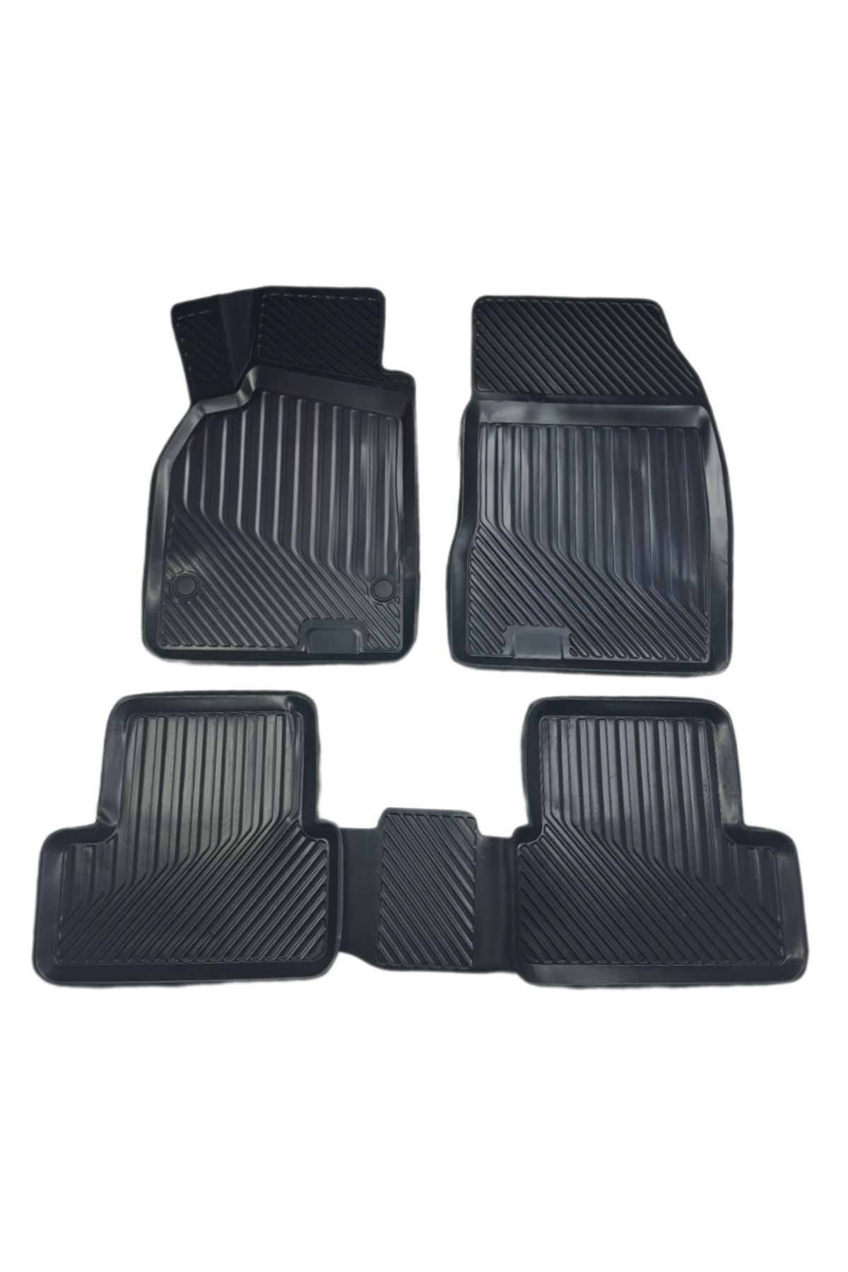 BLACK Renault Fluence 2009-2016 3D Oto Paspas Havuzlu Araca Özel
