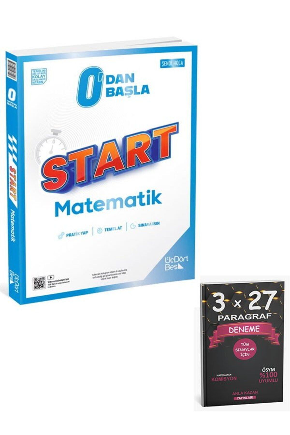 Anla Kazan Yayınları ÜçDörtBeş Yayınları 0 Dan Başla Start Matematik+AnlaKAzan PAragraf
