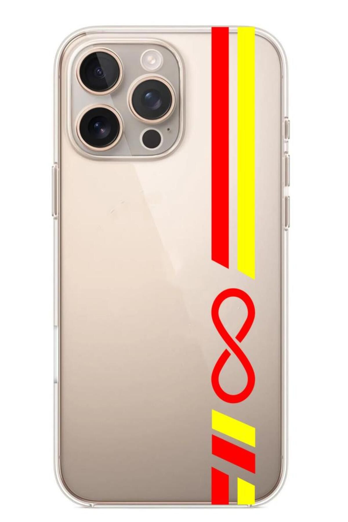 3GEN CASE İphone 16 Pro Max Uyumlu Sonsuzluk Temalı Şeffaf Silikon Kılıf
