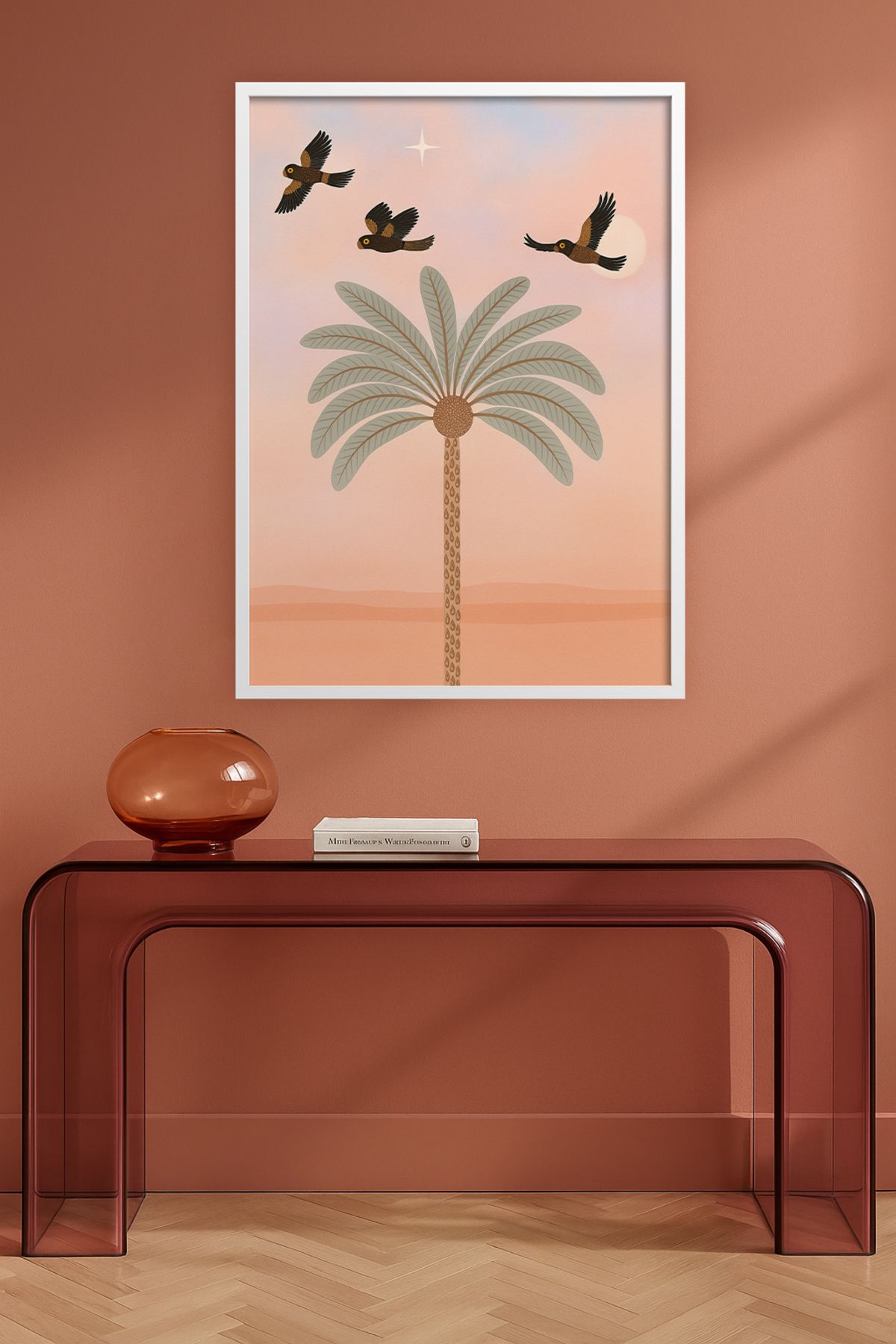 HOMEPACK Tekli Ahşap Çerçeveli Tablo Tek Parça Poster Tablo TKKARINA-30