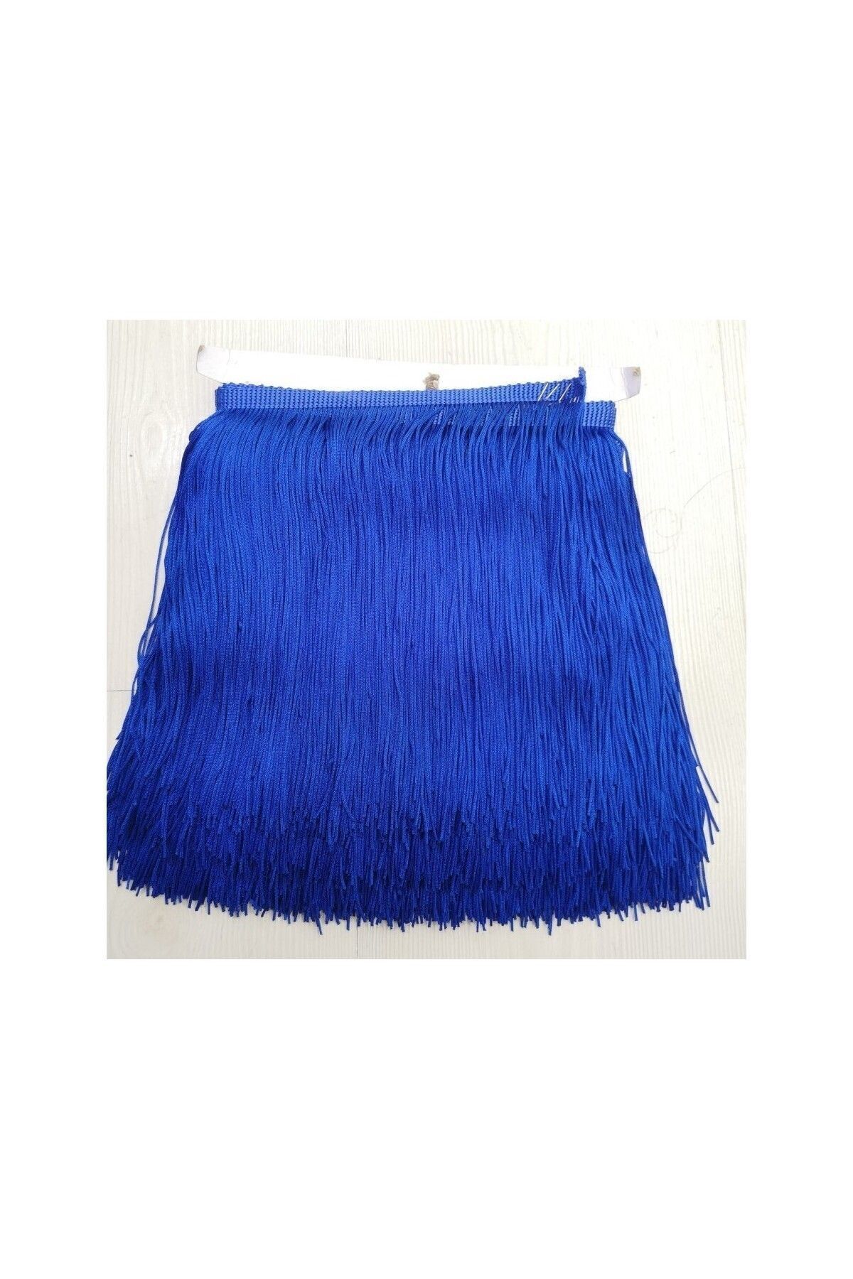 ALTAY TEKSTİL ÜRÜNLERİ 15 Cm Saçak Şerit Saks Mavisi (1 METRE)