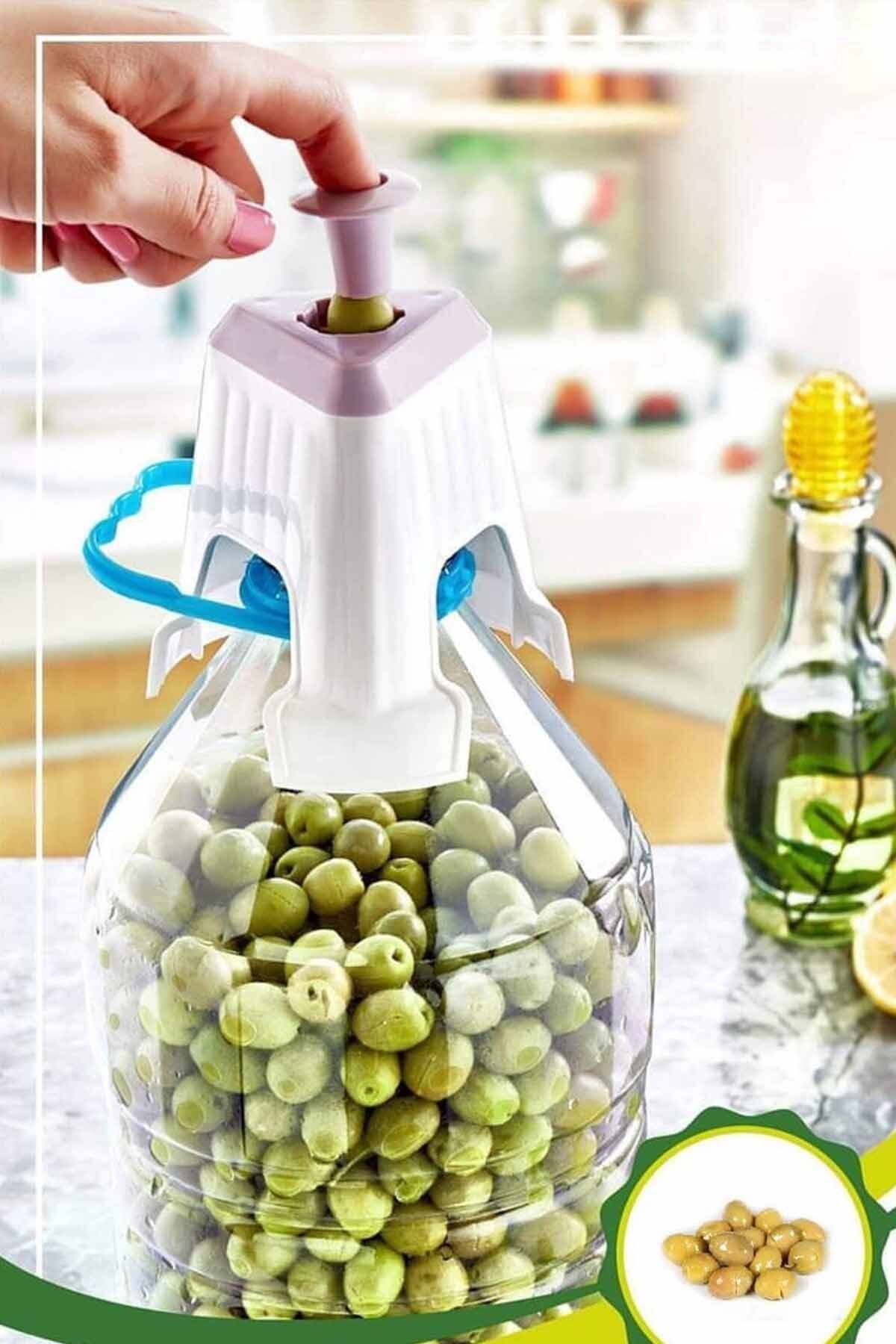 Serero Kolay Zeytin Dilme Çizme Aparatı Pratik Kolay Zeytin Çizici Alet