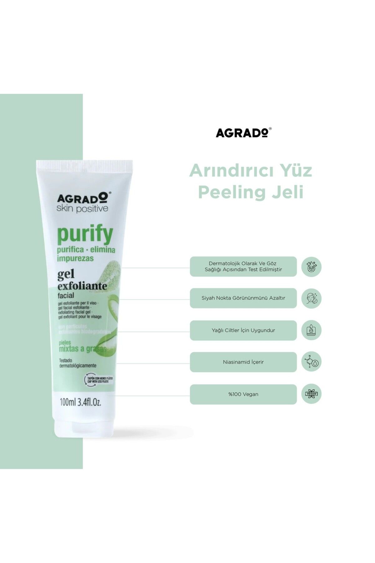 Agrado Arındırıcı Yüz Peeling Jeli (100ml)