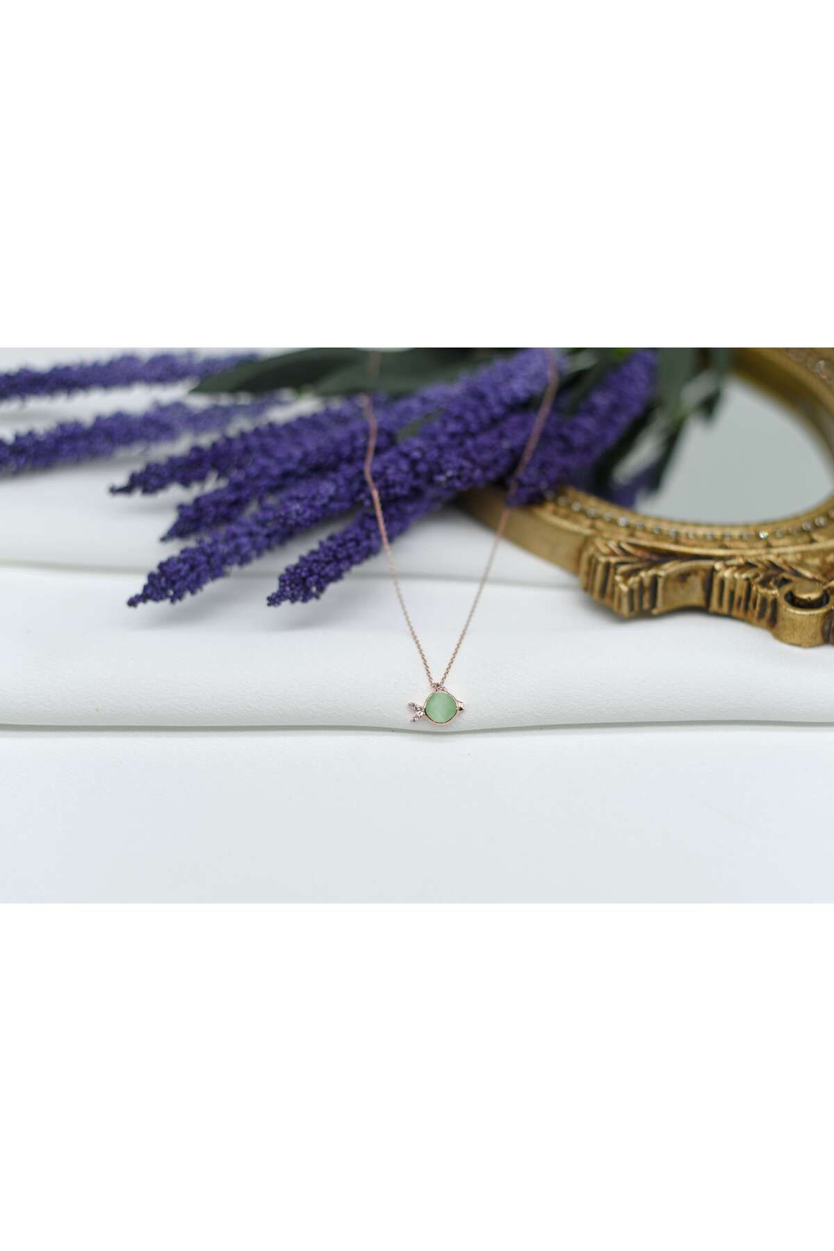 Ocean Silver & Jewelry Zirkon Taşlı Balık Gümüş Kolye