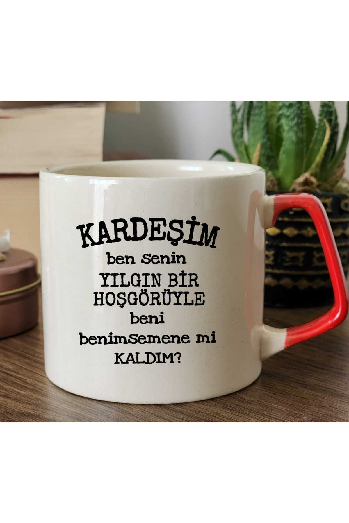 Tasarım "Kardeşim ben yılgın bir hoşgörü ile beni benimsemene mi kaldım?" Gibi Dizisi Temalı Kupa Bardak