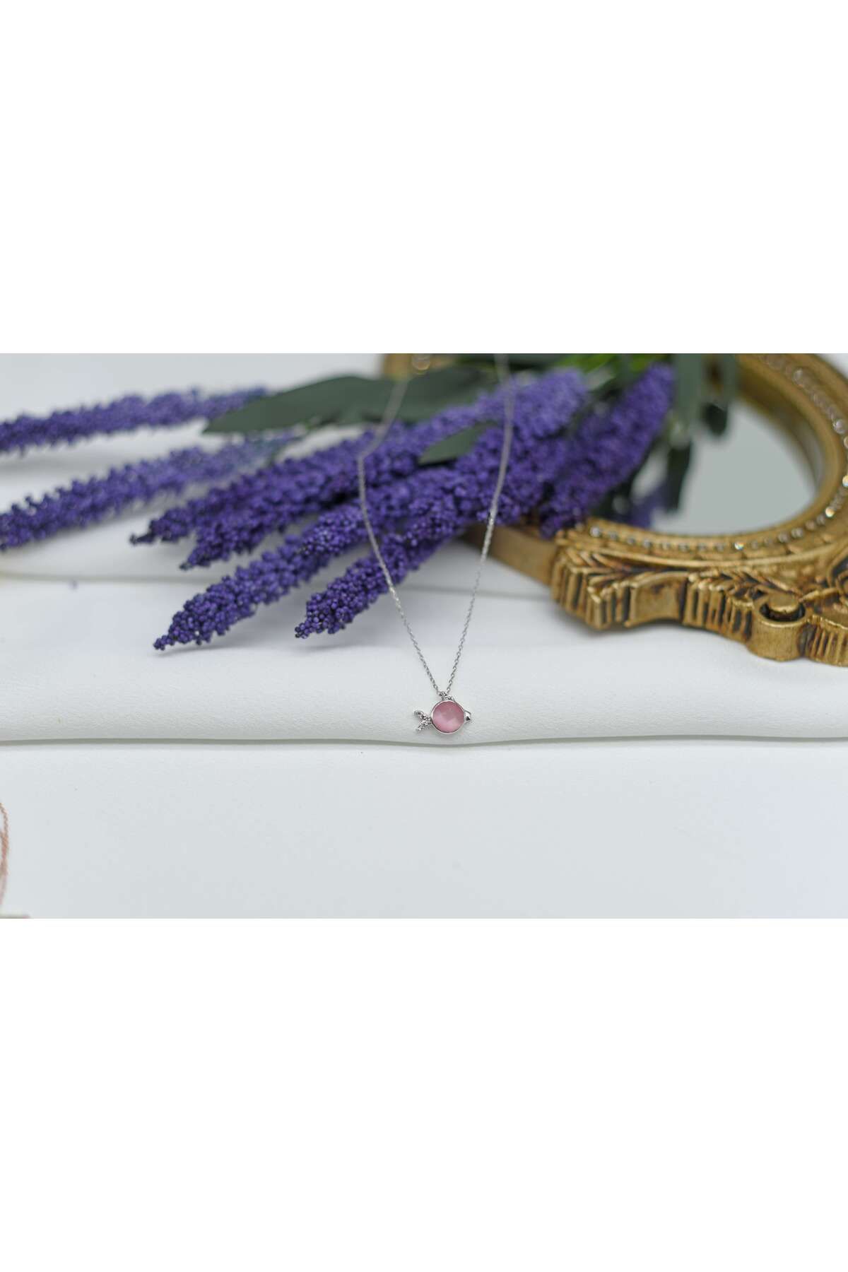 Ocean Silver & Jewelry Zirkon Taşlı Balık Gümüş Kolye