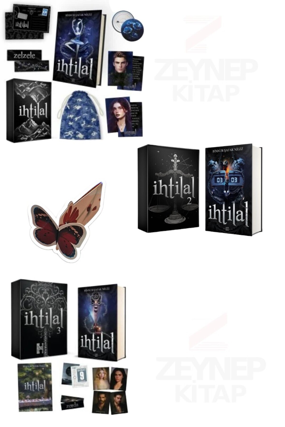 Dokuz Yayınları İhtilal Zelzele/Zede/Zerda 3 Kitap Set(CİLTLİ