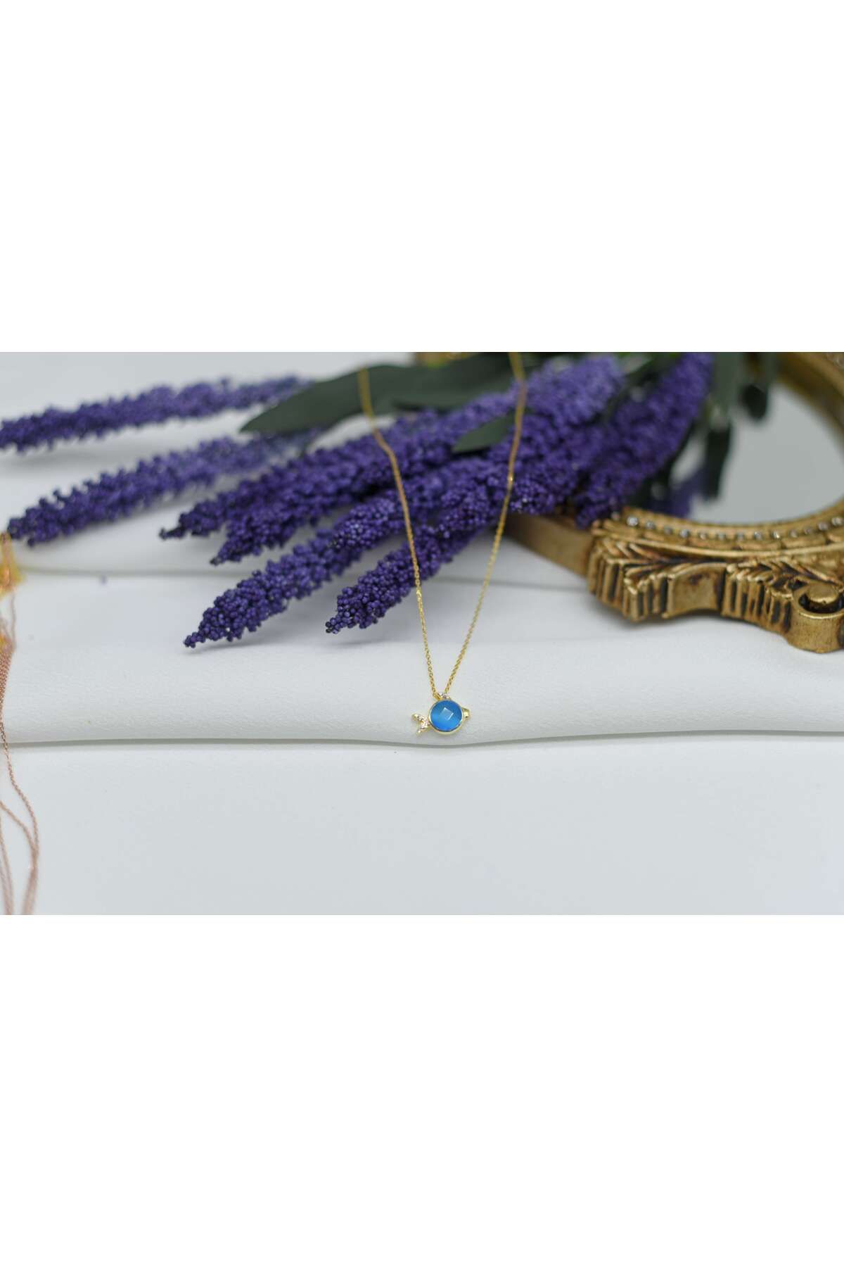 Ocean Silver & Jewelry Zirkon Taşlı Balık Gümüş Kolye