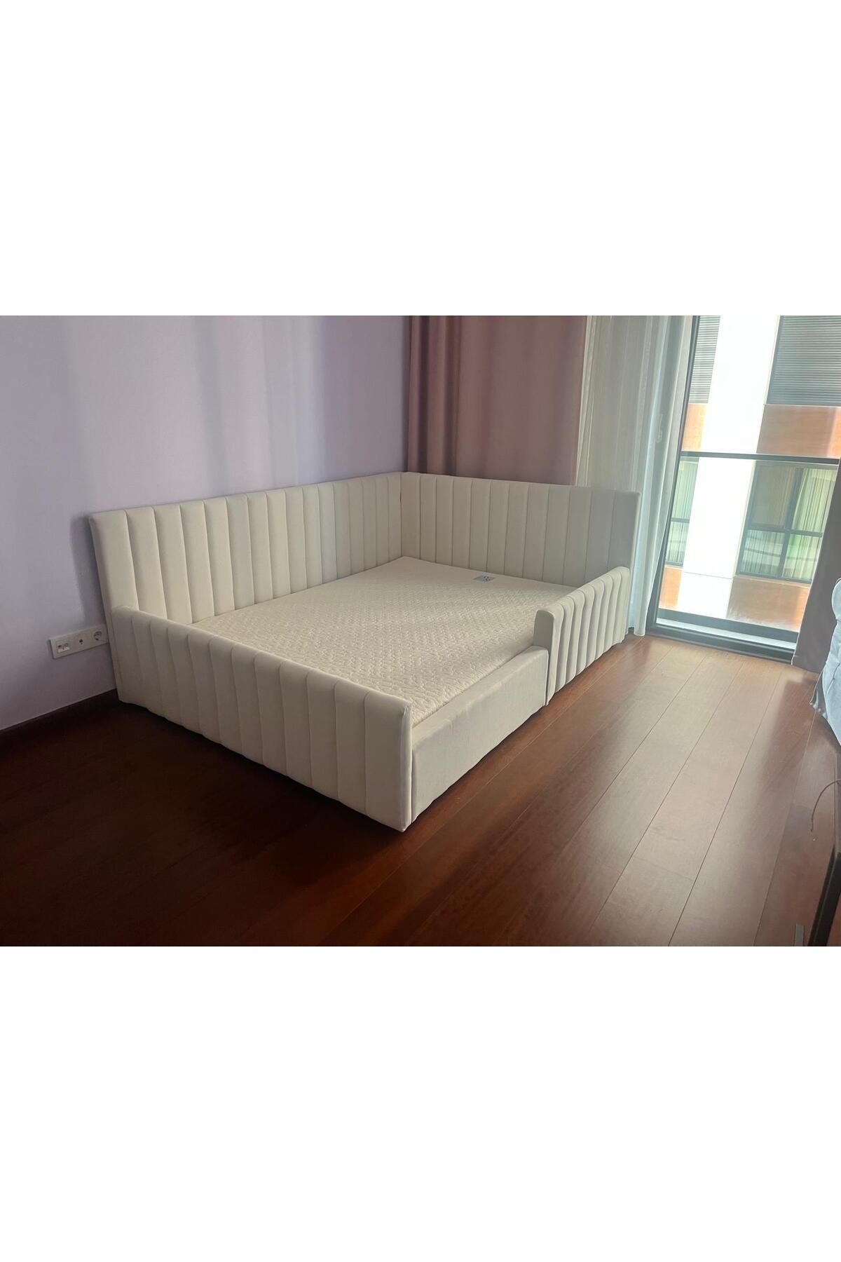 Puf Bebe Montessori serisi_ Çocuk ve Bebek Yatağı 120x200 ölçüde(İç yatak dahildir )