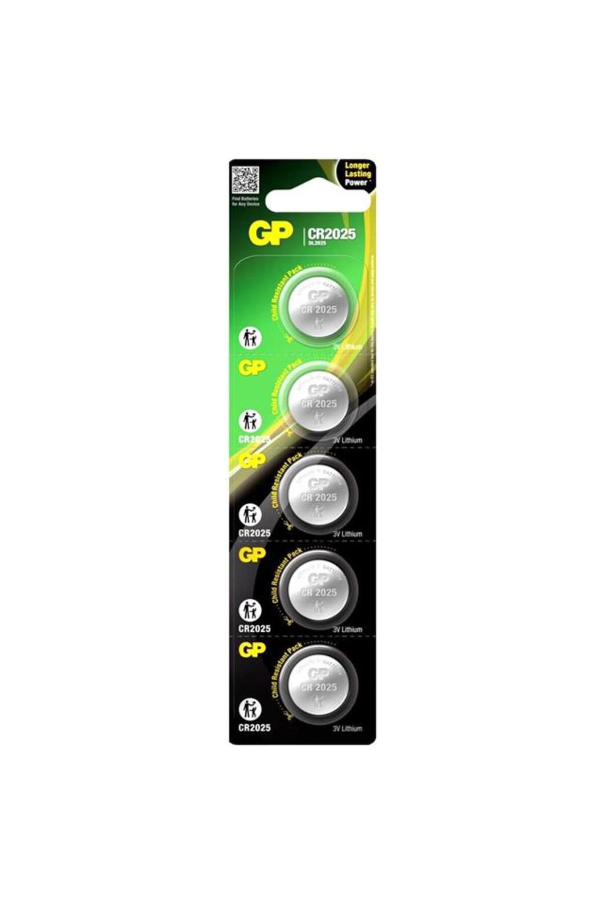TimeStart GP CR2025 3 V LiEğitici um Para Pil (5'li Paket)