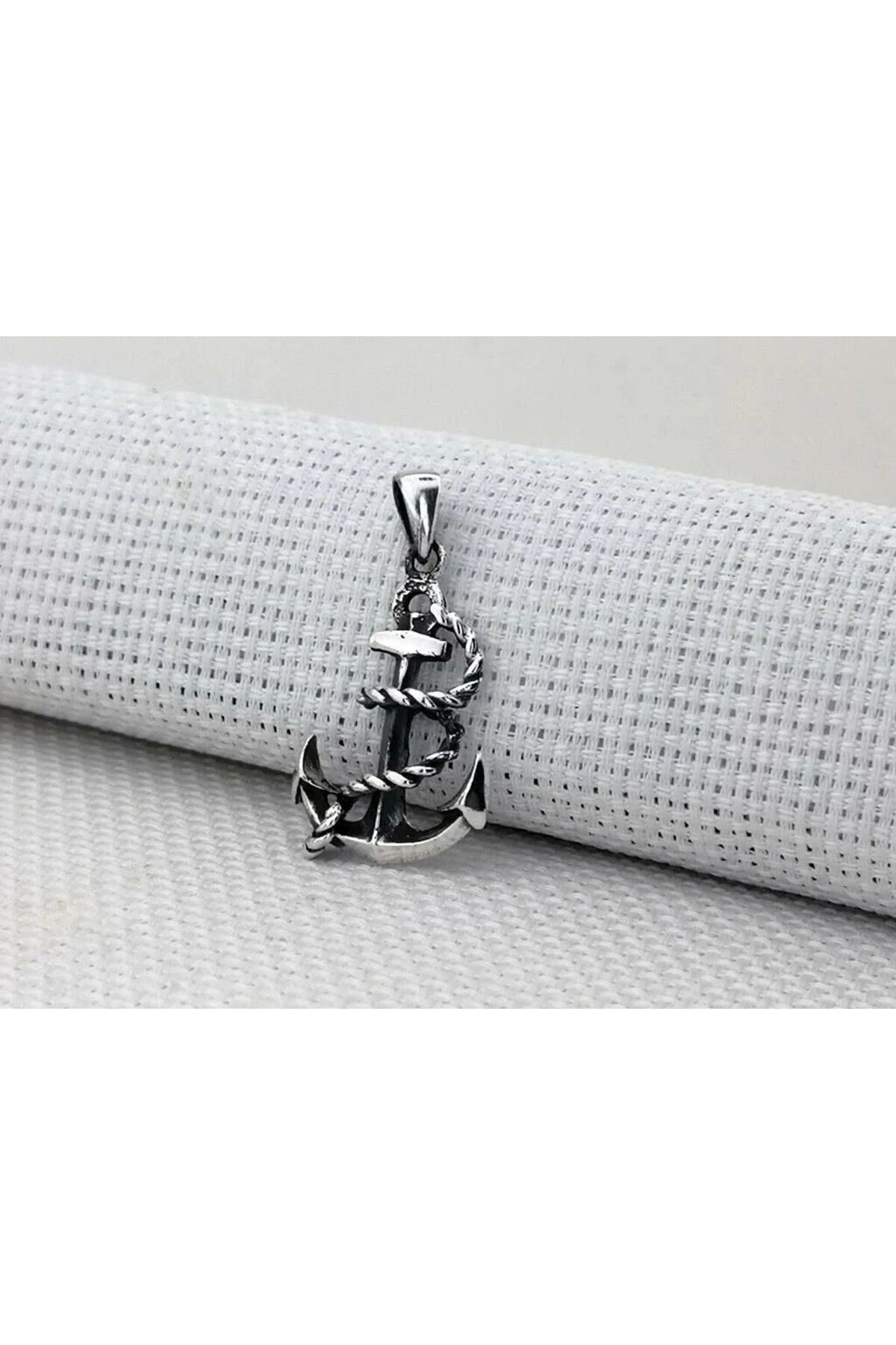 shop Denizci Çapa 925 Ayar Gümüş Erkek Kolye Ucu