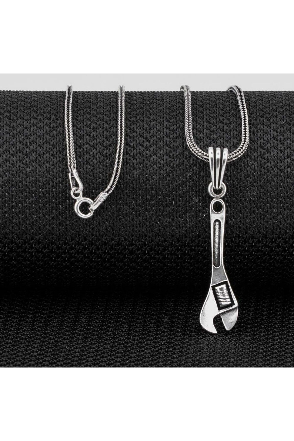shop Anahtar Tasarımlı 925 Ayar Gümüş Erkek Kolye
