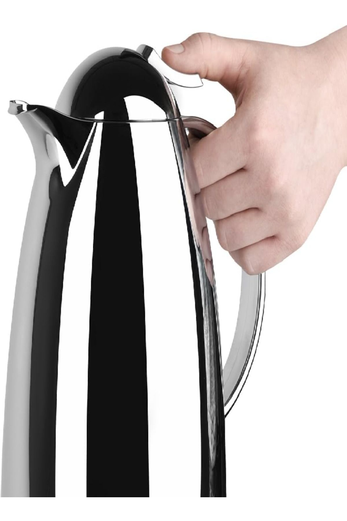 emsa-Auberge Quick-Tip Vacuum Flask, 1.5L, Chrome – Stylish, Durable & High-Performance Carafe 5