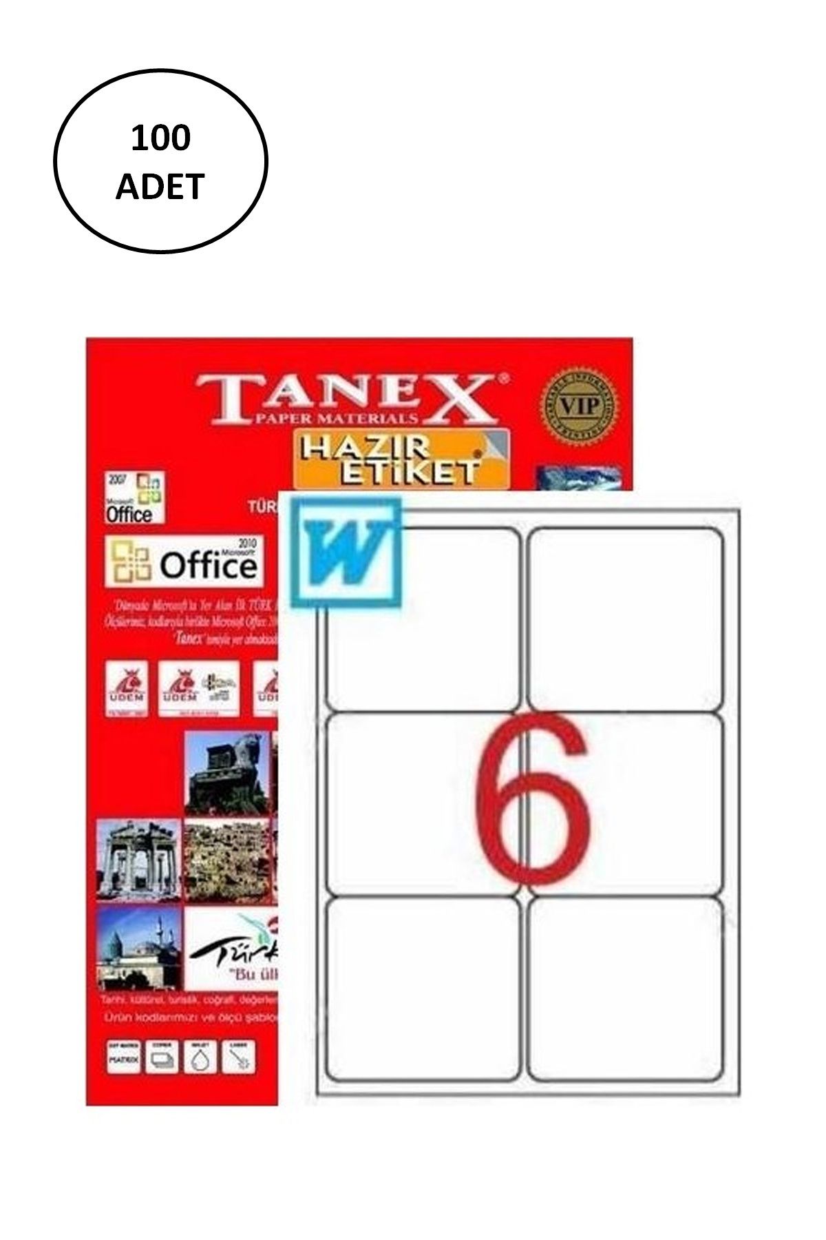 Serero Tanex TW-2006 Laser Etiket 99,1x93,1 mm 100 Adet