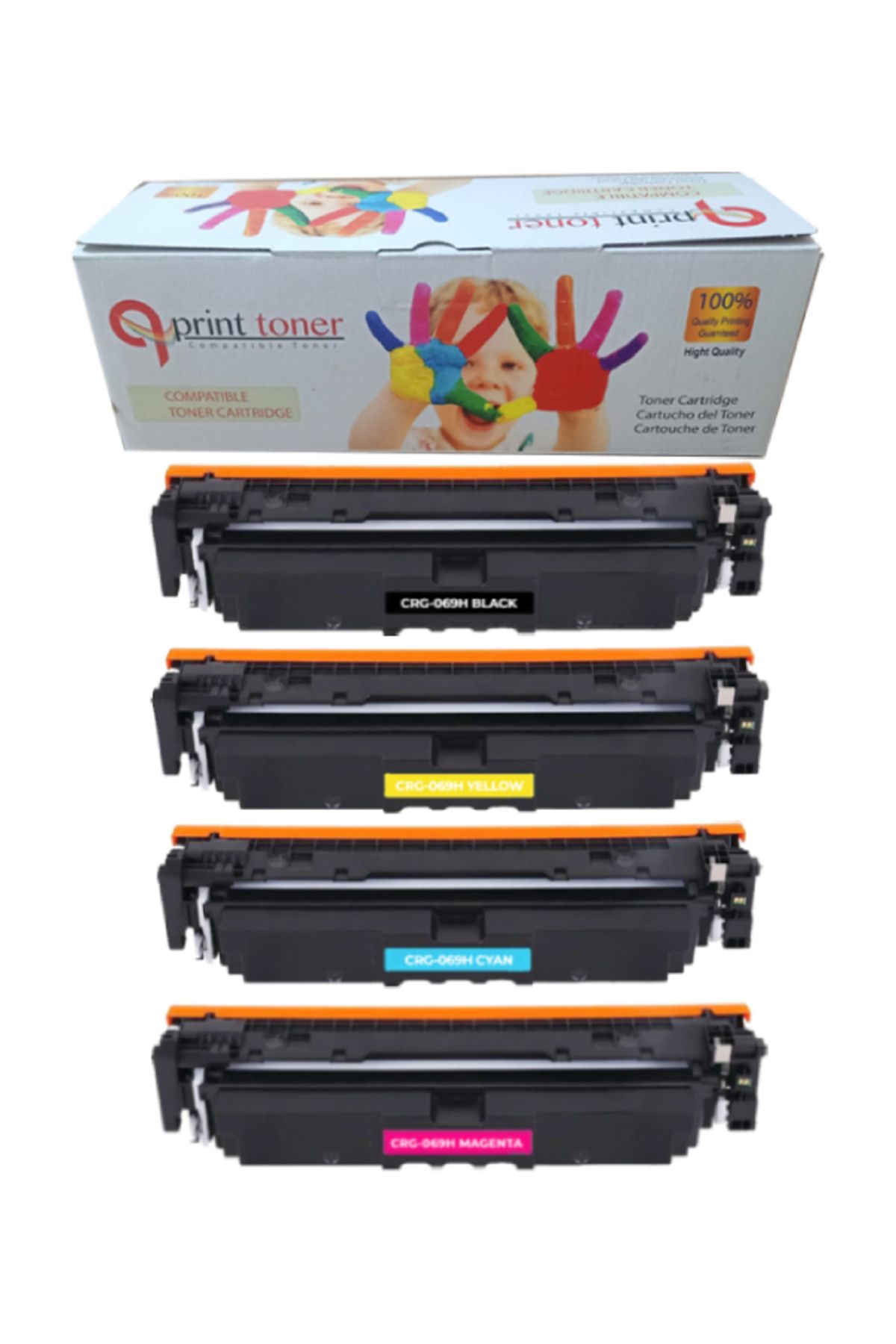 QPRİNT TONER COMPATİBLE TONER QPRİNT TONER CANON CRG 069H MUADİL TONER SET YÜKSEK KAPASİTE LBP673 MF752 MF754