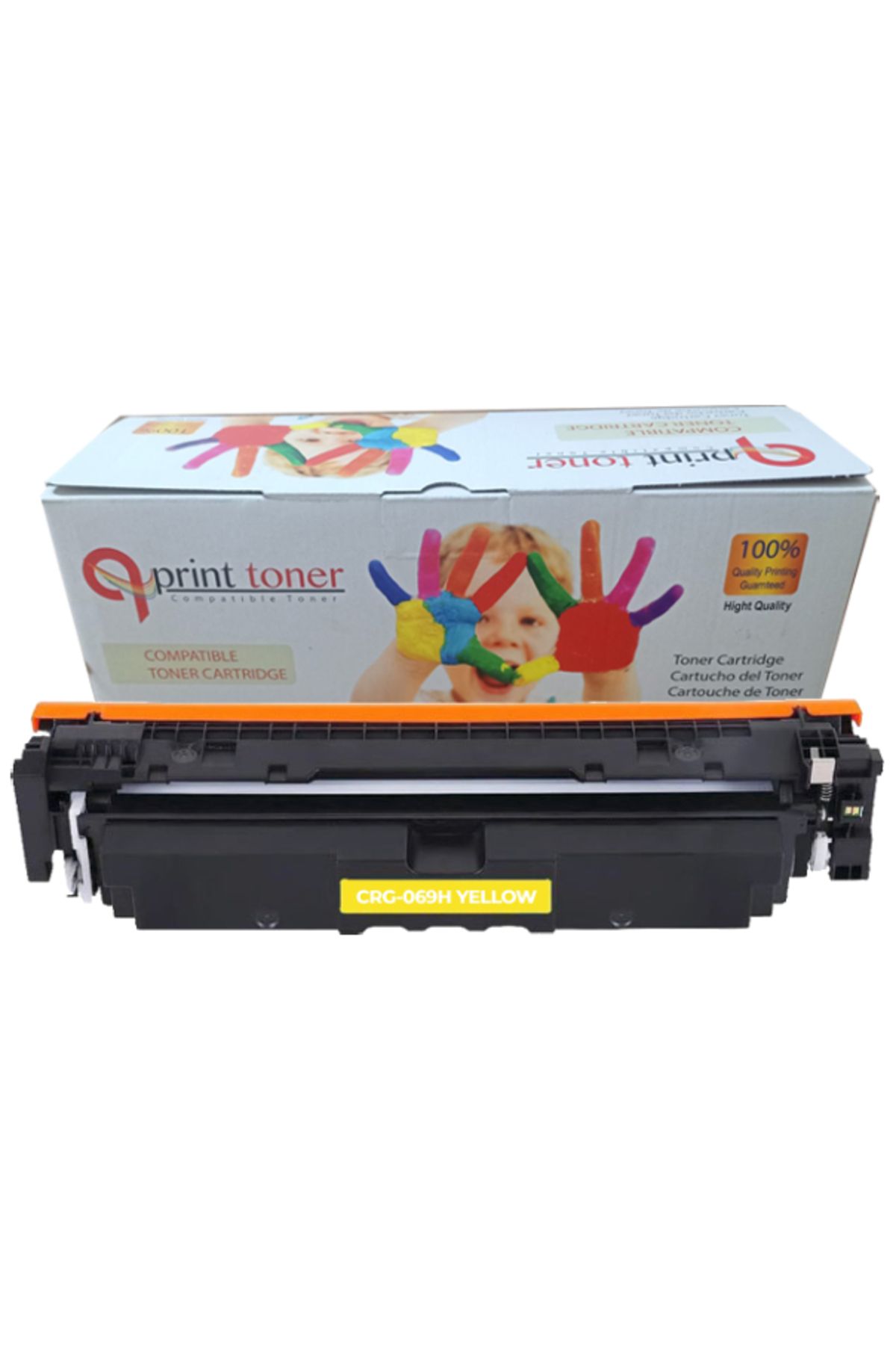 QPRİNT TONER COMPATİBLE TONER QPRİNT TONER CANON CRG 069H SARI MUADİL TONER ÇİPLİ YÜKSEK KAPASİTE LBP673 MF752 MF754