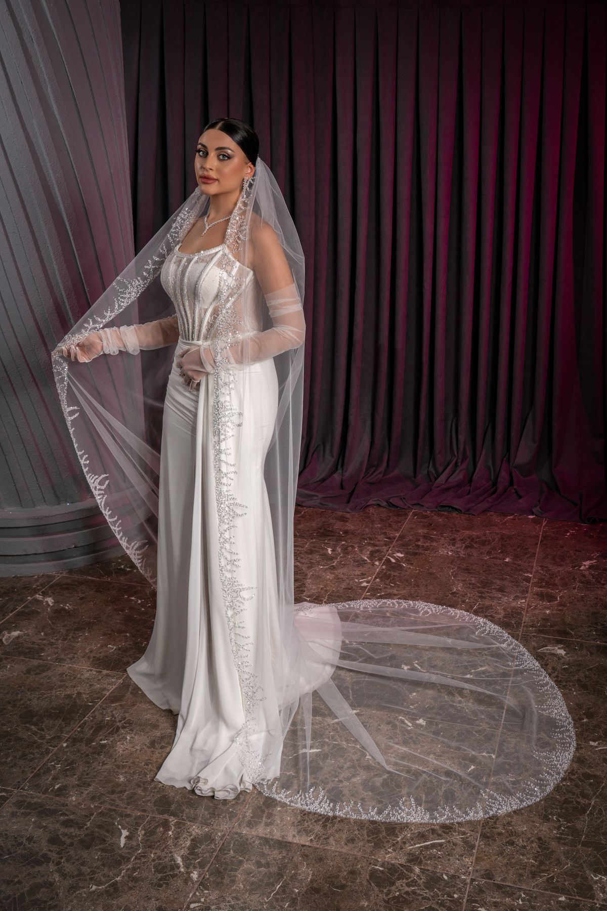 Simay Aksesuar D315 DESENLİ GELİN DUVAĞI