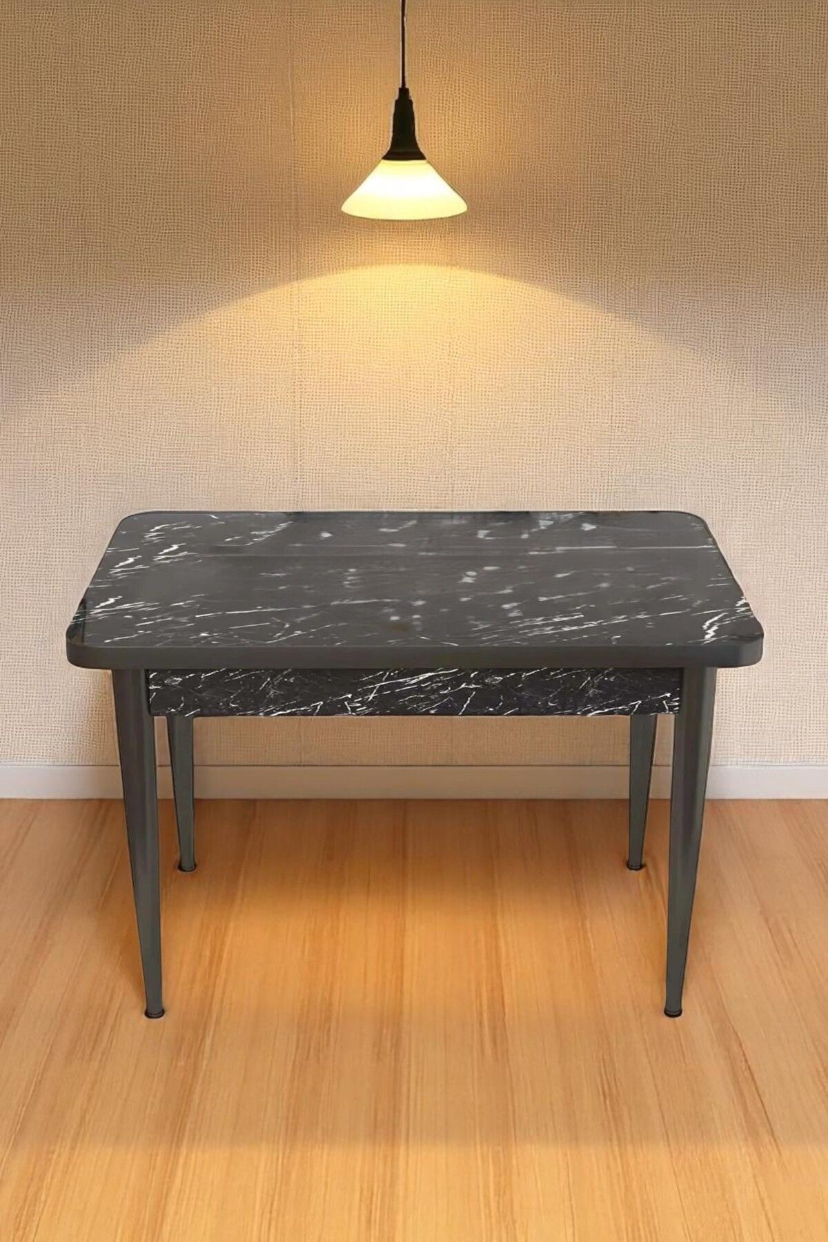 Kaktüs Avm Elena Serisi Beyaz 70 x 110 Mdf Ahşap Ayaklı Kaliteli Sabit Yemek Masası