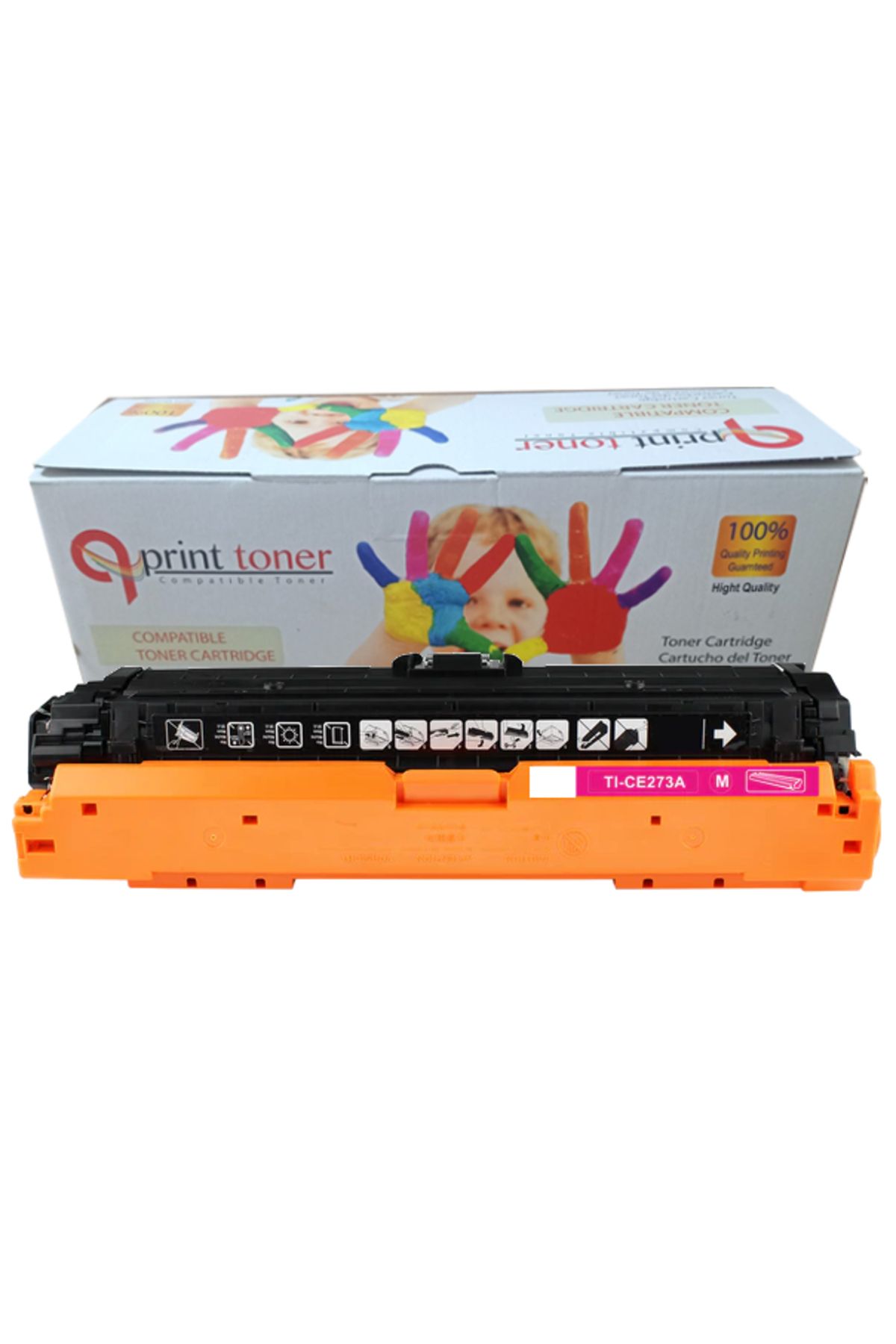 QPRİNT TONER COMPATİBLE TONER QPRİNT TONER HP CE743A KIRMIZI MUADİL TONER 650A MG CE273A CE343A CP5220 CP5225 M750 M775