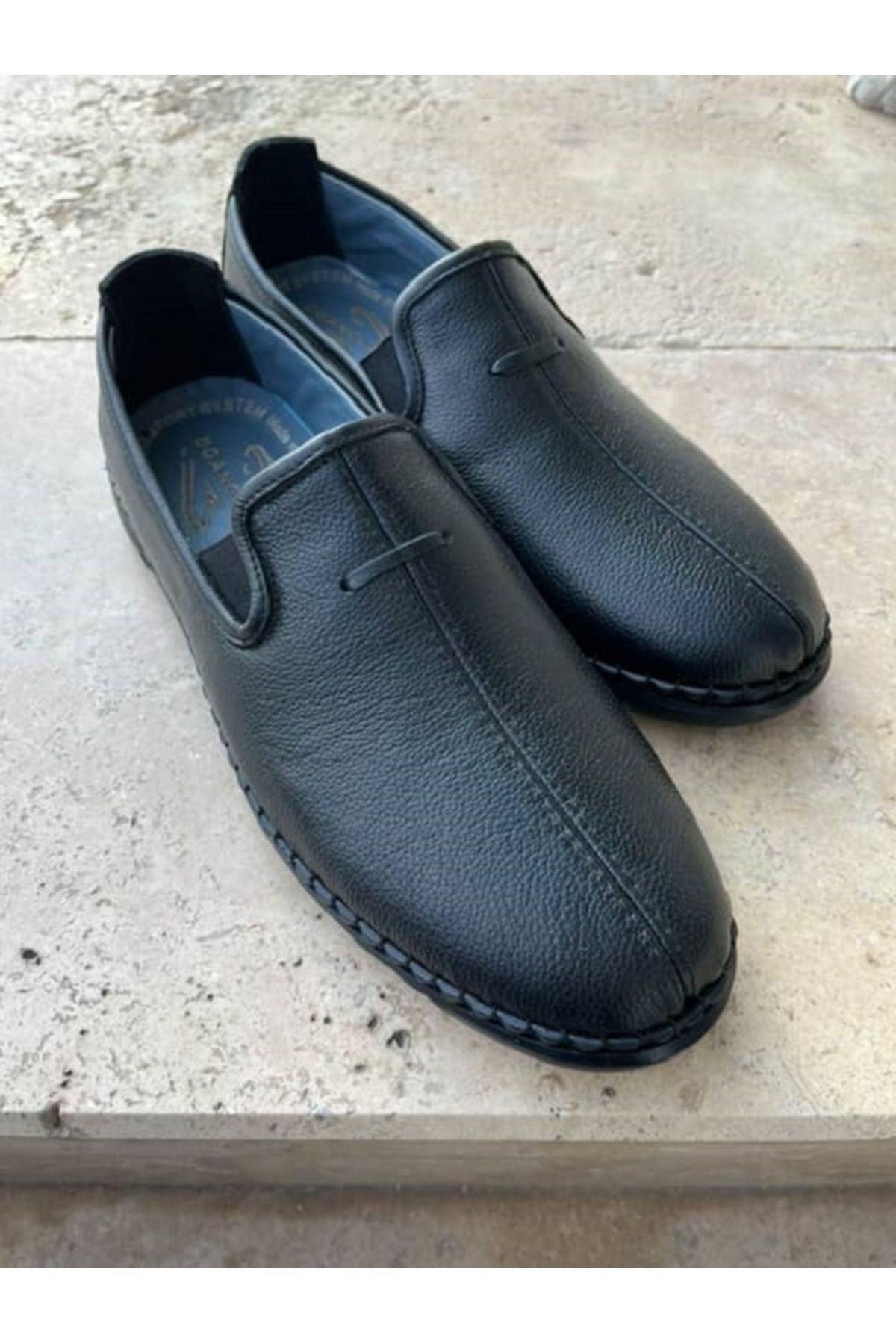 SporFit Shoes Hakiki Deri Ortopedik Yumuşak Taban Erkek Ayakkabı