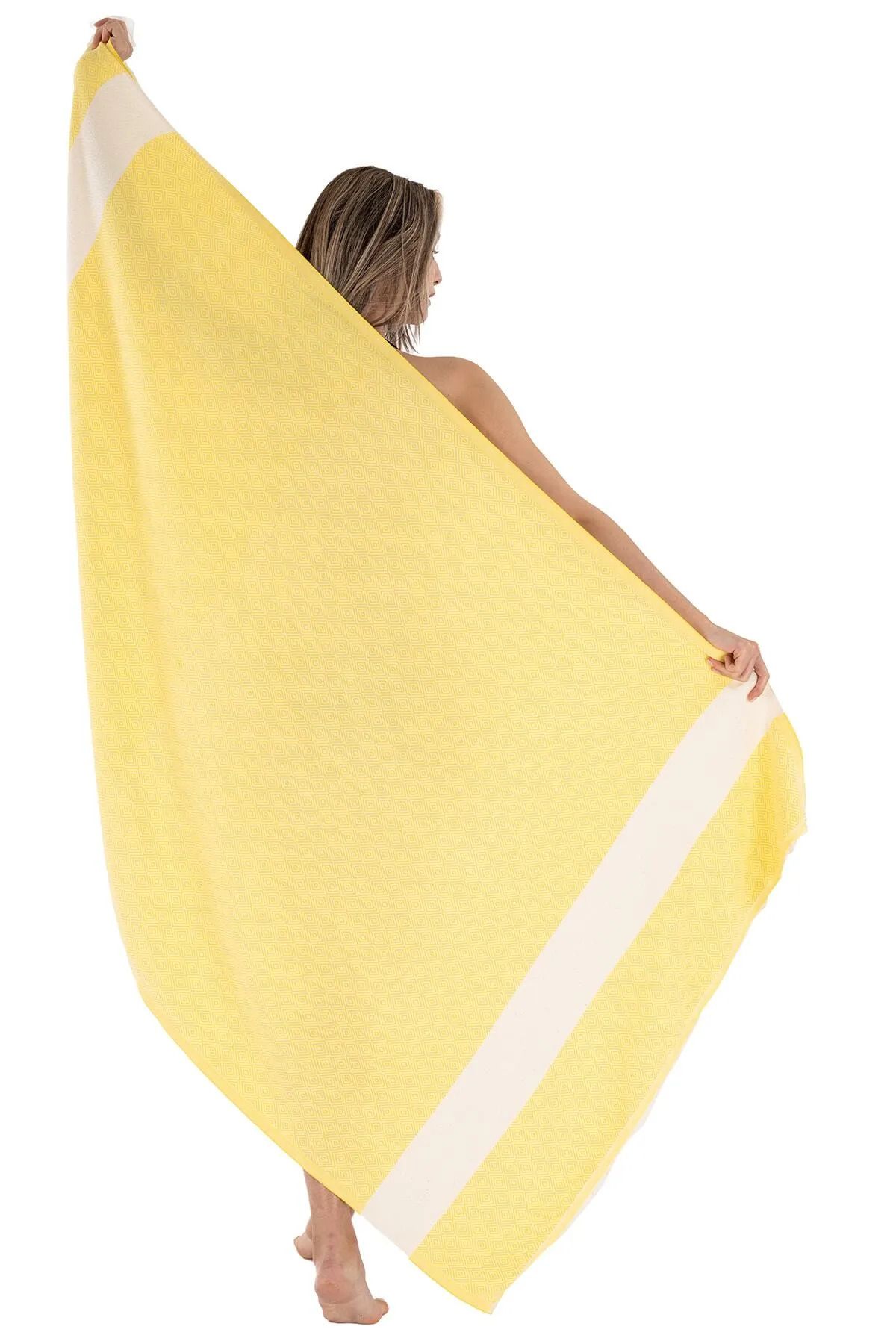 Lady Home %100 Doğal Pamuk Elmas Peştemal Banyo Havlusu Türk Havlusu Hamam Plaj Havlusu