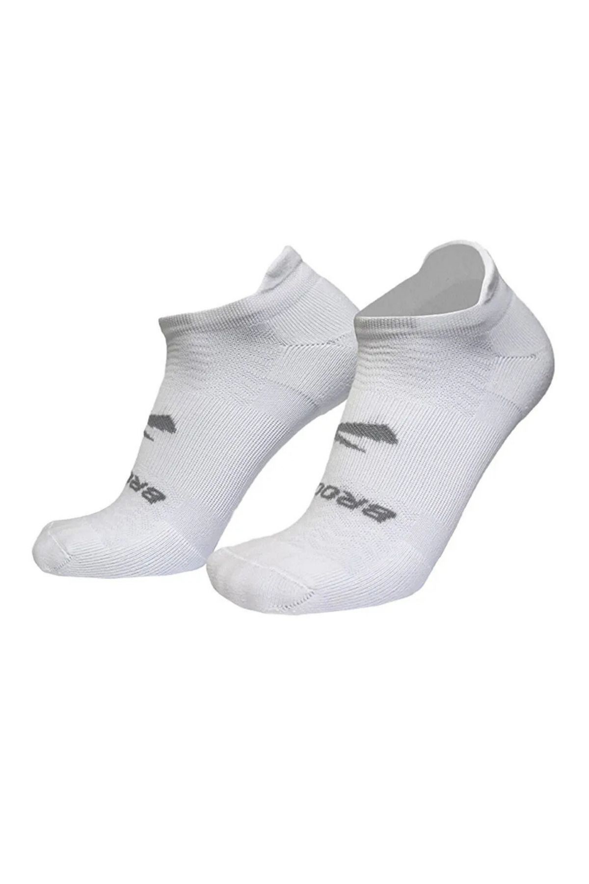 Brooks Run-In No Show 3'lü Paket Beyaz Koşu Çorabı