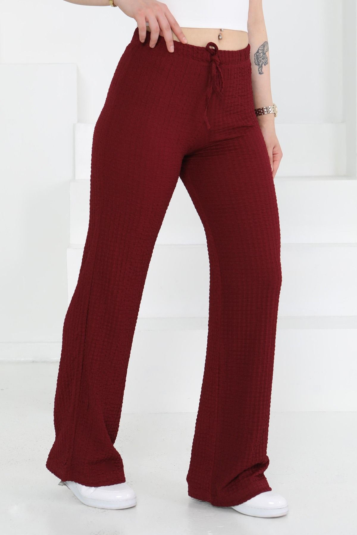 TOFİSA Salaş Pantolon Bordo - 27276