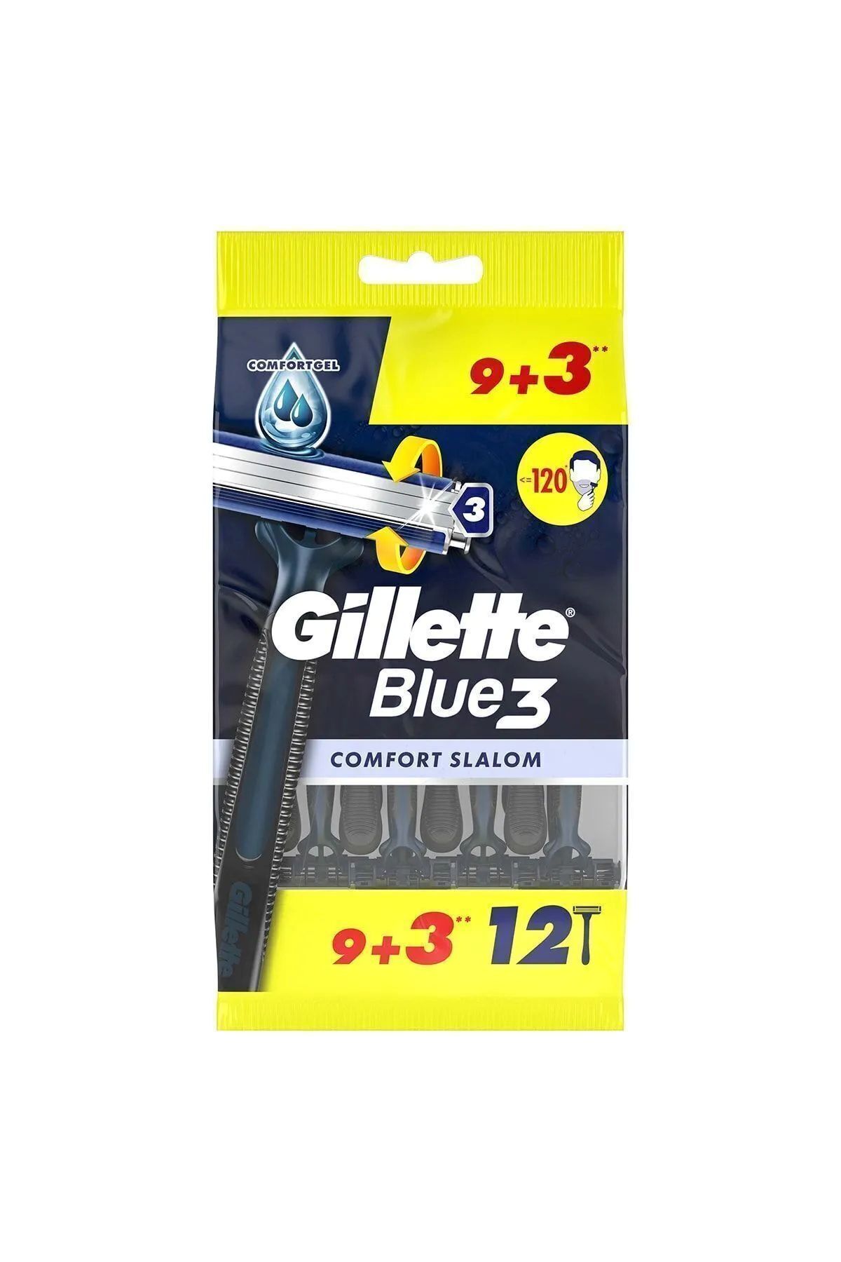 Gillette Blue3 Comfort Slalom Tıraş Bıçağı 9+3