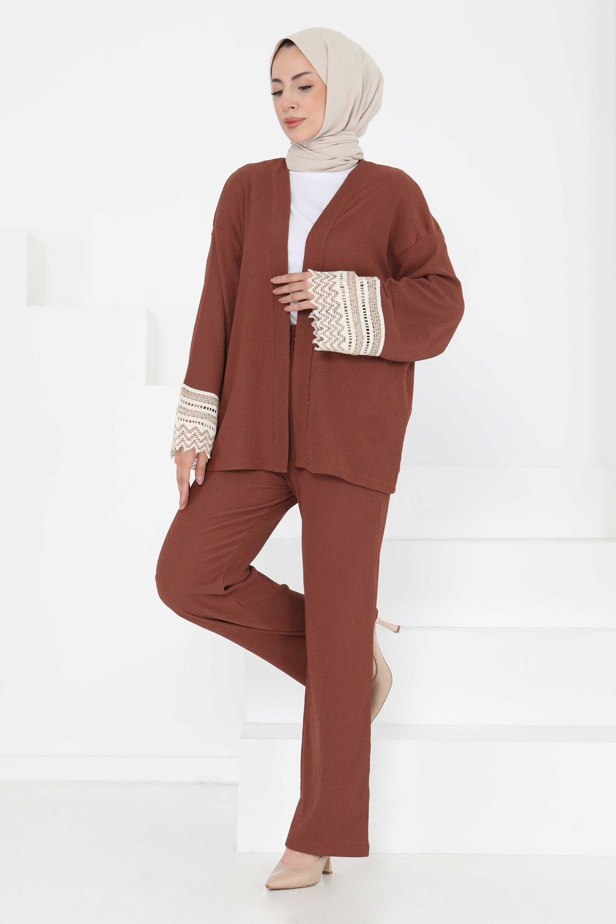 TOFİSA Kimono İkili Takım Kahve - 27242