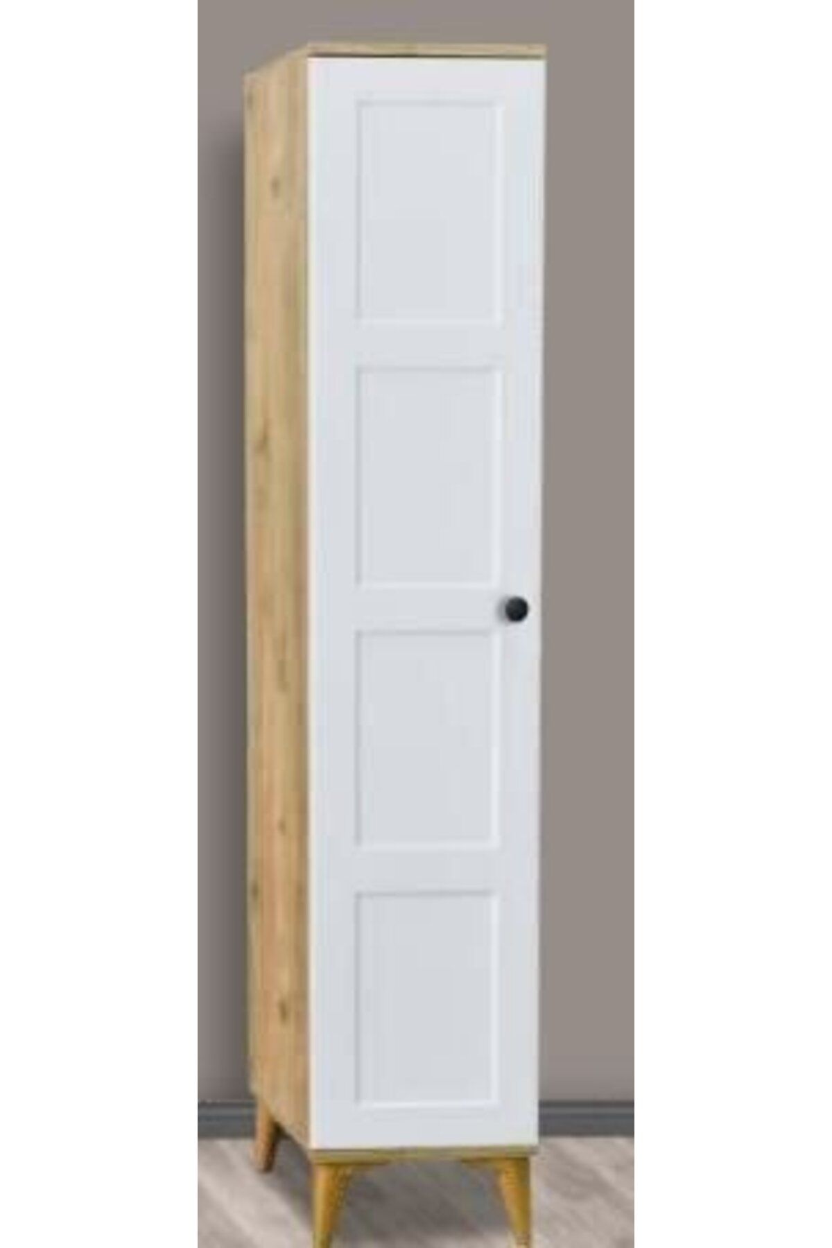 Yuvaset Home Kare Beyaz Tek Kapılı Aynasız Dolap