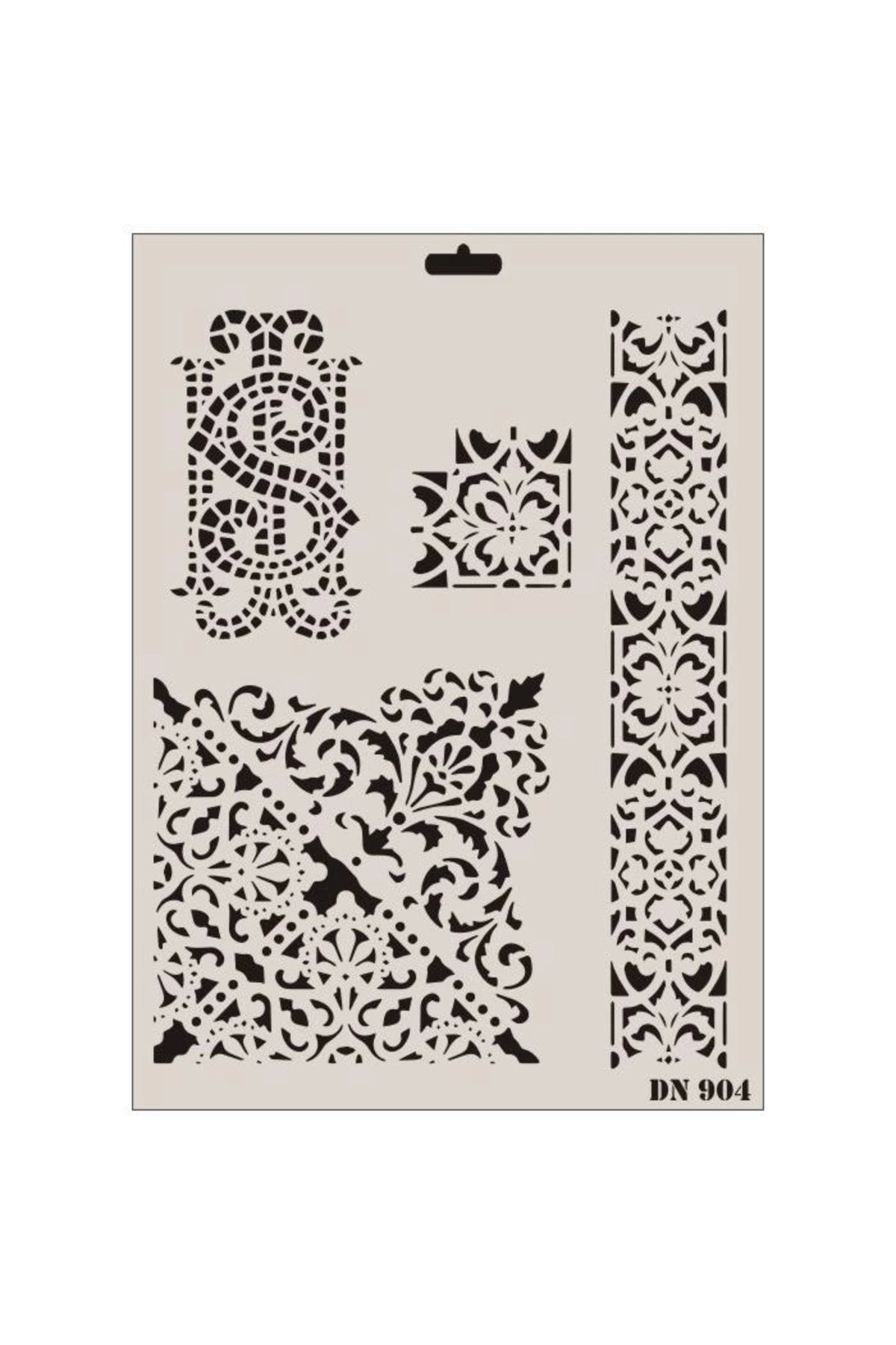 minaydan Rich Dantel Seri DN-904 Stencil 35x25 cm