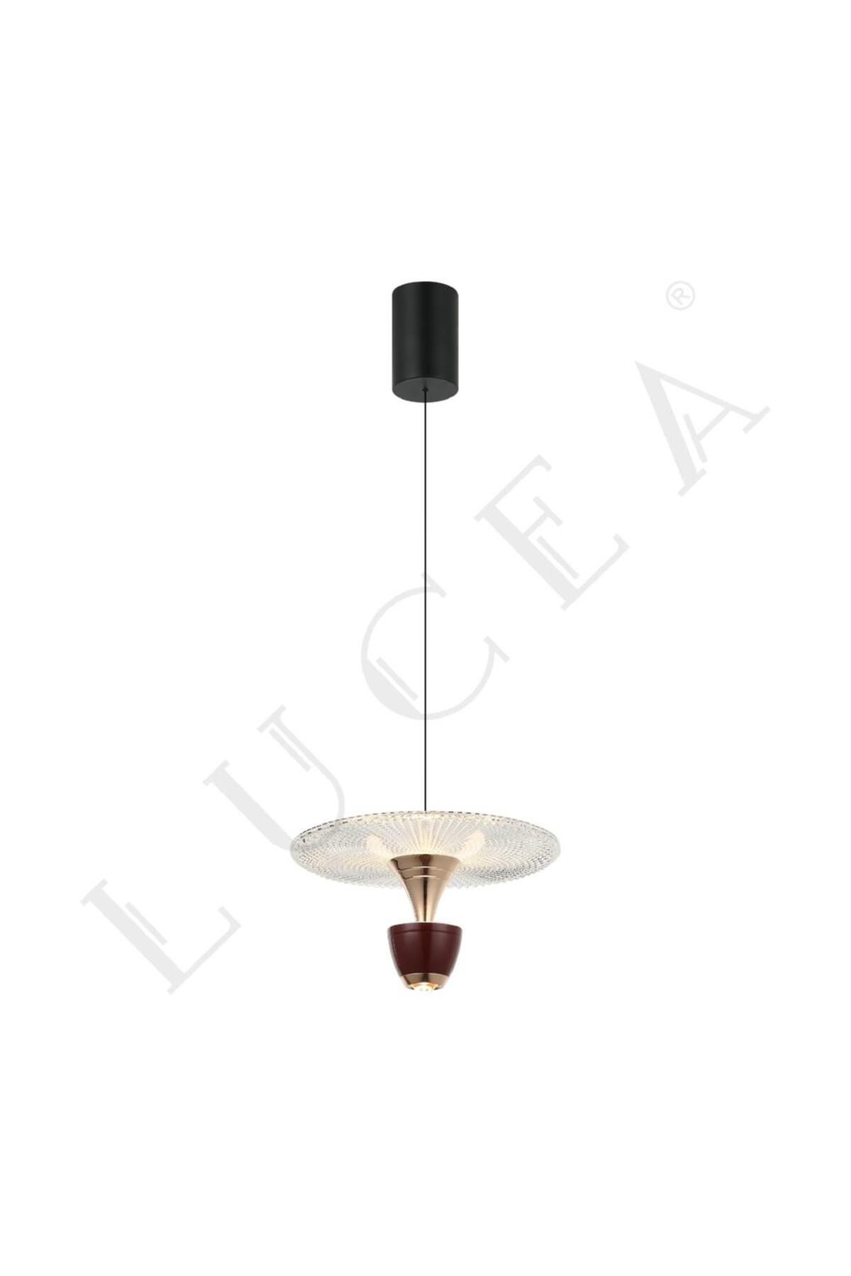 LUCEA RABITA 04 BORDO LEDLİ SARKIT AVİZE 3000K