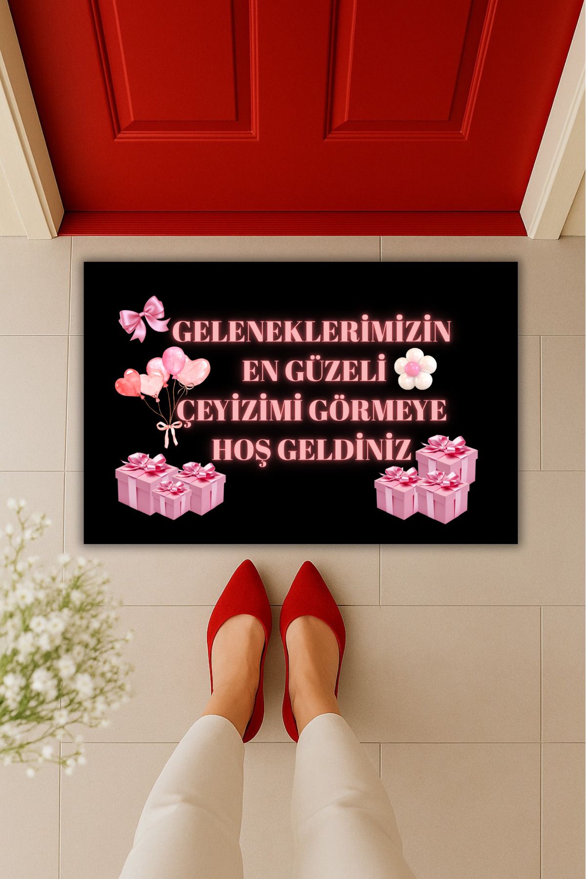 Dormot Home Yüksek Kaliteli Dijital Baskı Çeyiz Kapı Önü Paspası