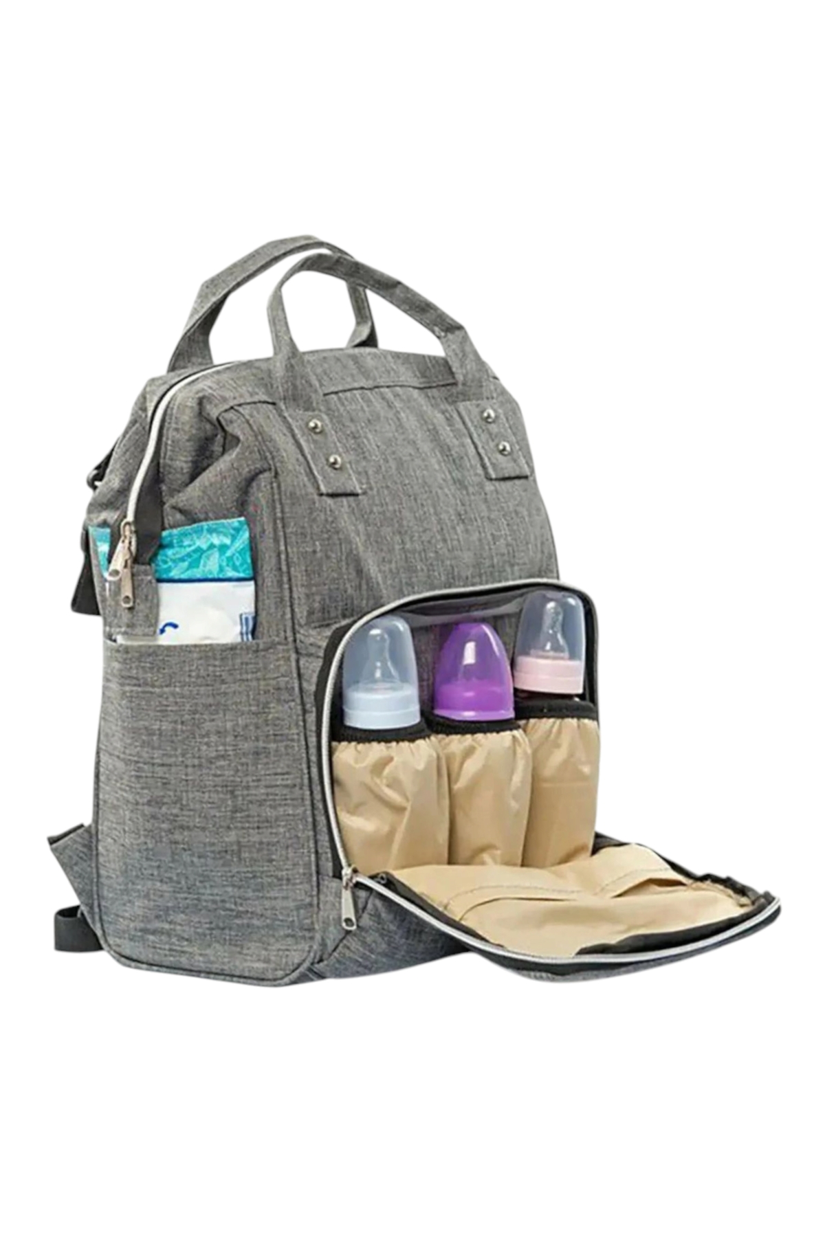 DERİNBEBE 5 li Doğum Seti (Anne Bebek Çantası Hastane Çıkışı Battaniye 10 Lu Mendil Ve 3 Lü Çorap) fotoğrafı 4 (önizleme)