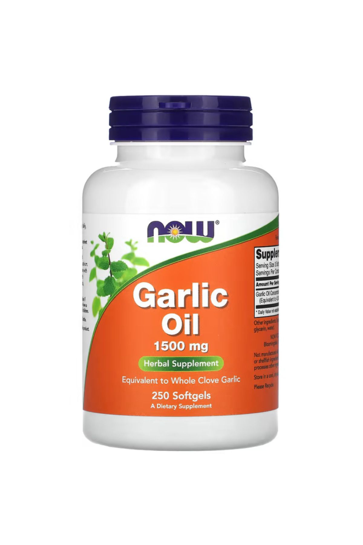 Now Foods , Garlic Oil, 1,500 mg, 250 Softgels