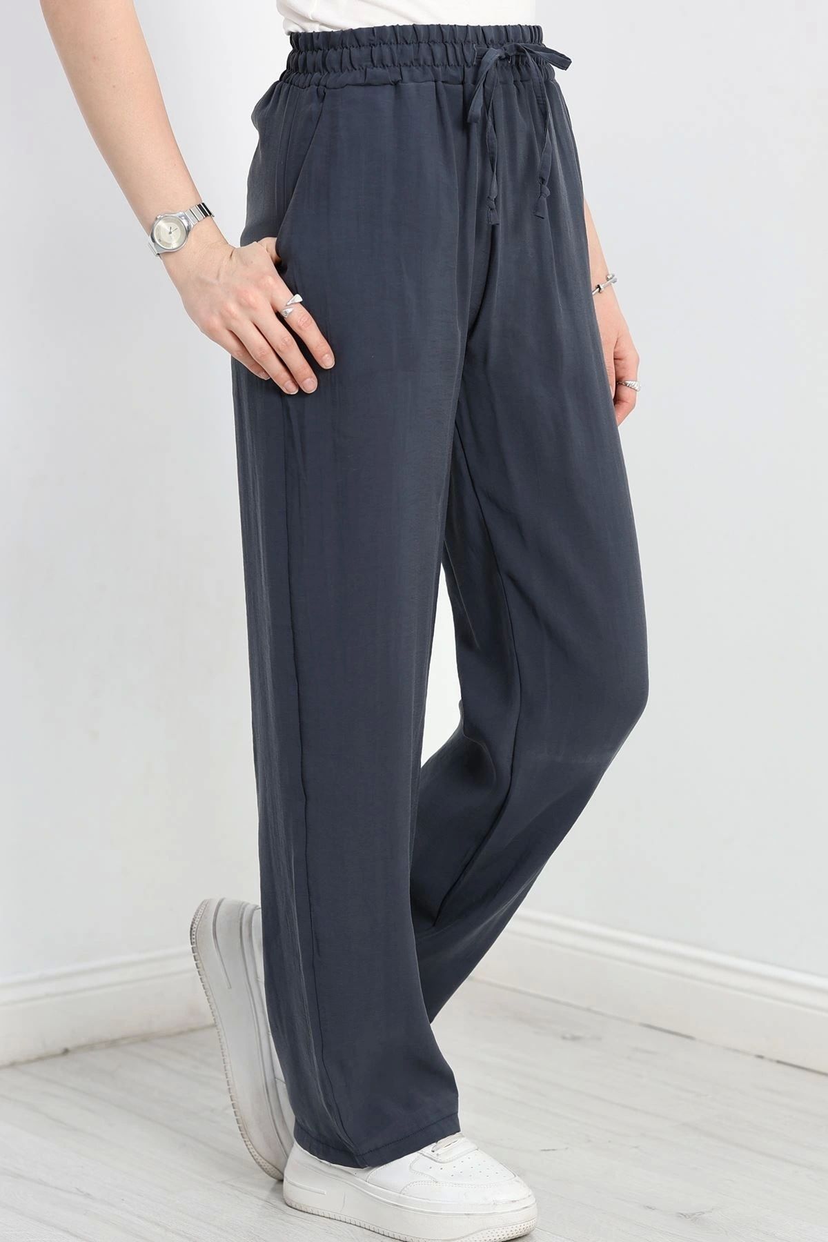 OurStyles Soft Yumuşak Dokulu Pantolon Füme - 41200.1837.