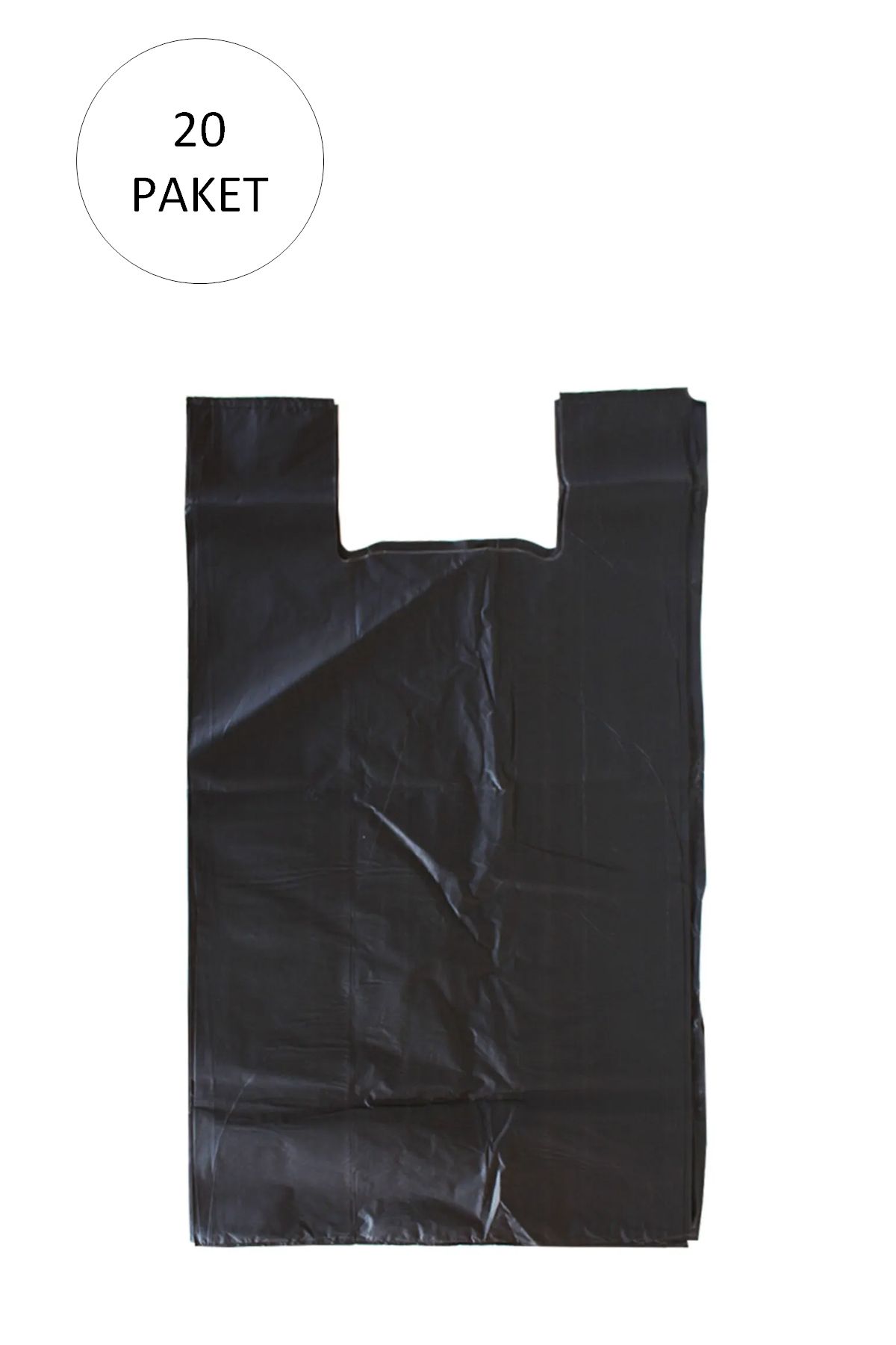Serero Siyah Hışır Atlet Poşet Mini Boy 22x31 cm 20 Paket Takriben 10.000 Adet