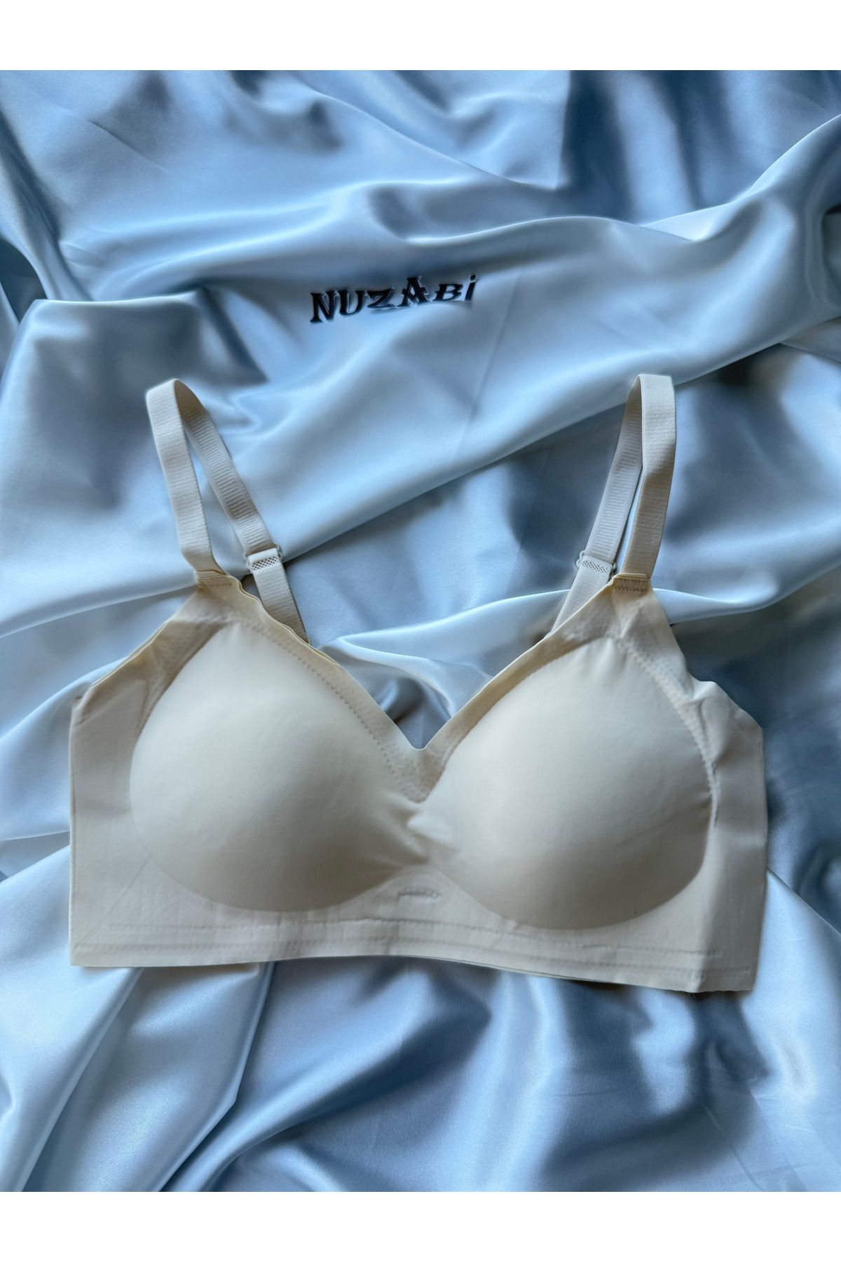 Nuzabi Moli Ten İthal Push-Up Balensiz Dikişsiz Lazer Kesim İz Bırakmayan Sütyen