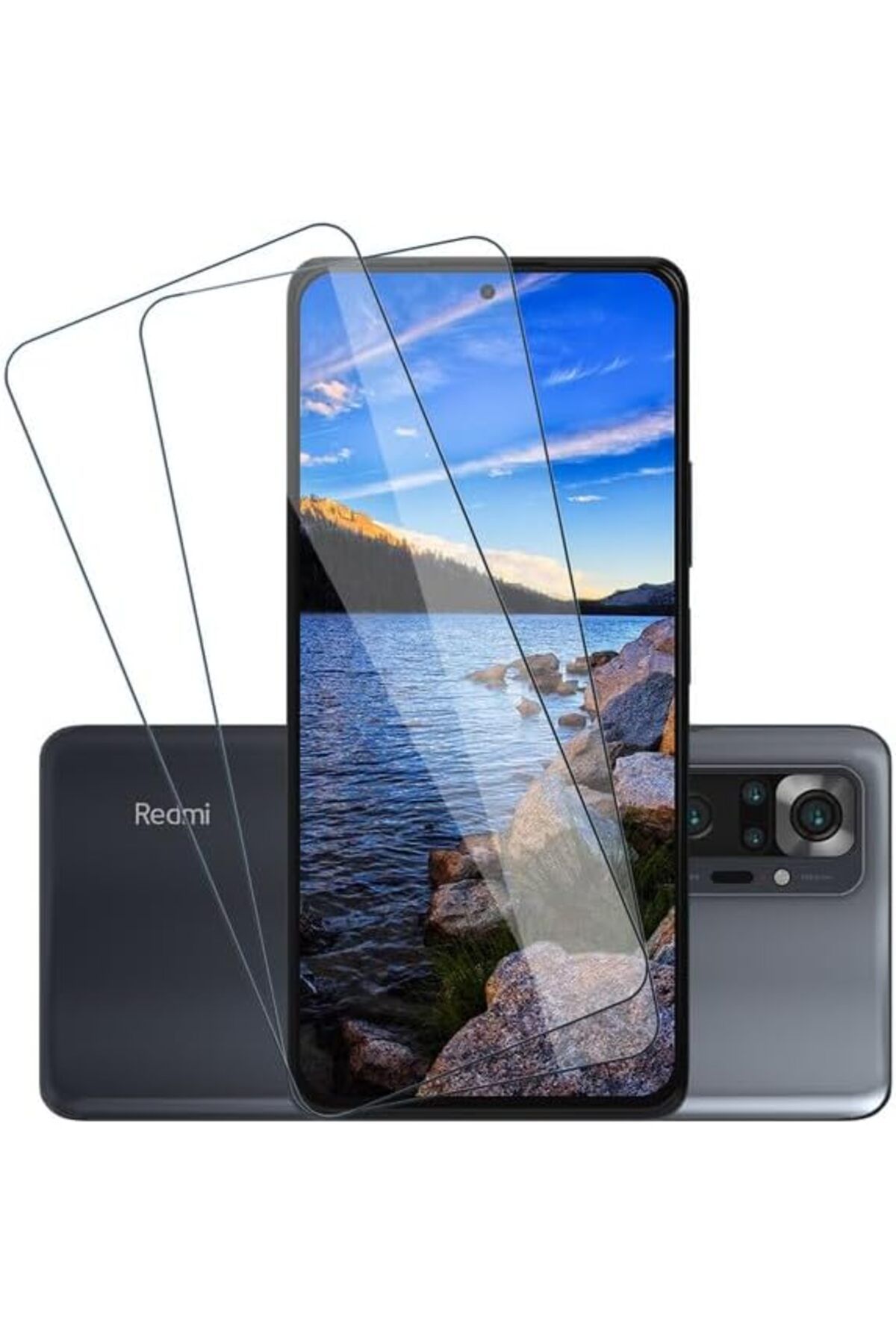 aheaks Xiaomi Redmi Note 10 Pro Ekran Koruyucu [9H Sertlik] [HD Ekran Koruyucu] [Ultra Şeffaf]