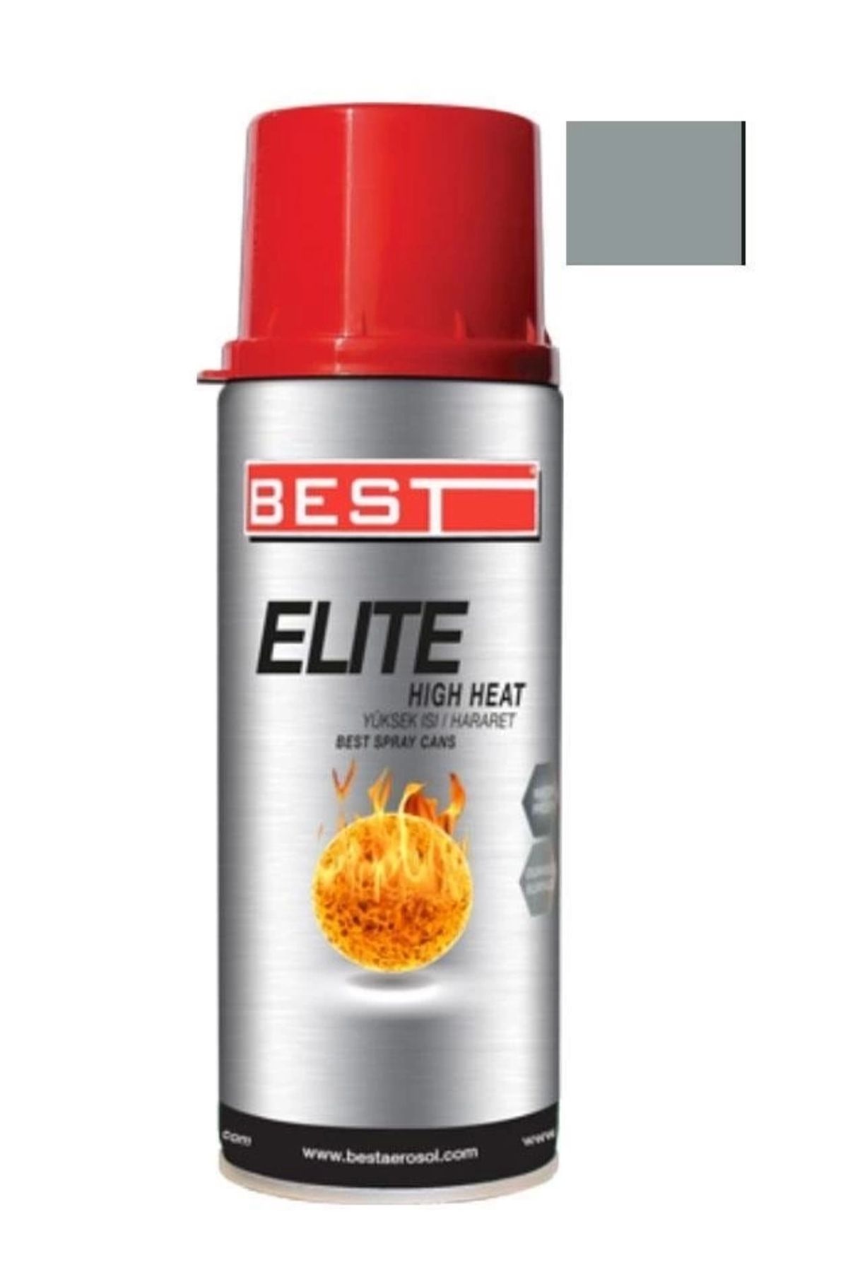 minaydan Best Elite Gümüş 600 C Isıya Dayanıklı Sprey Boya 400 ml