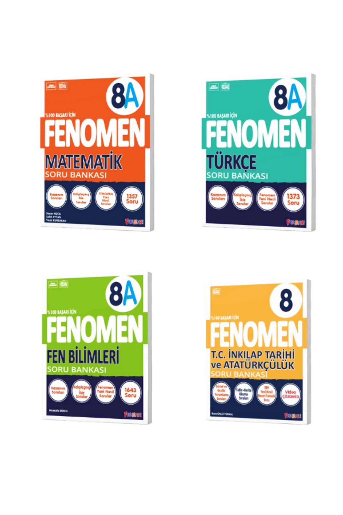 3D Yayınları 2025 fenomen yaynları 8.sınıf lgs matematik türkçe inkılap fen A soru bankası set