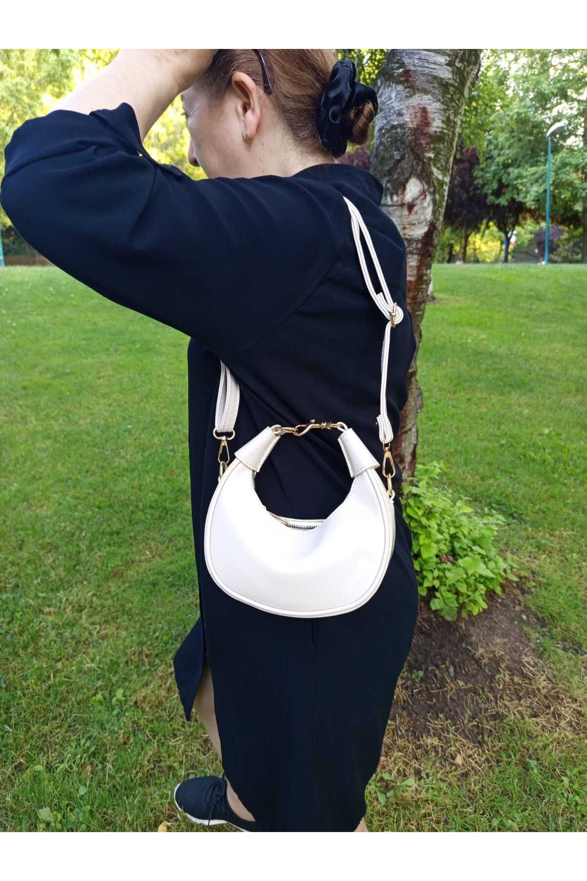 EG BAGS Betty Model Mat Kadın El ve Omuz Çantası