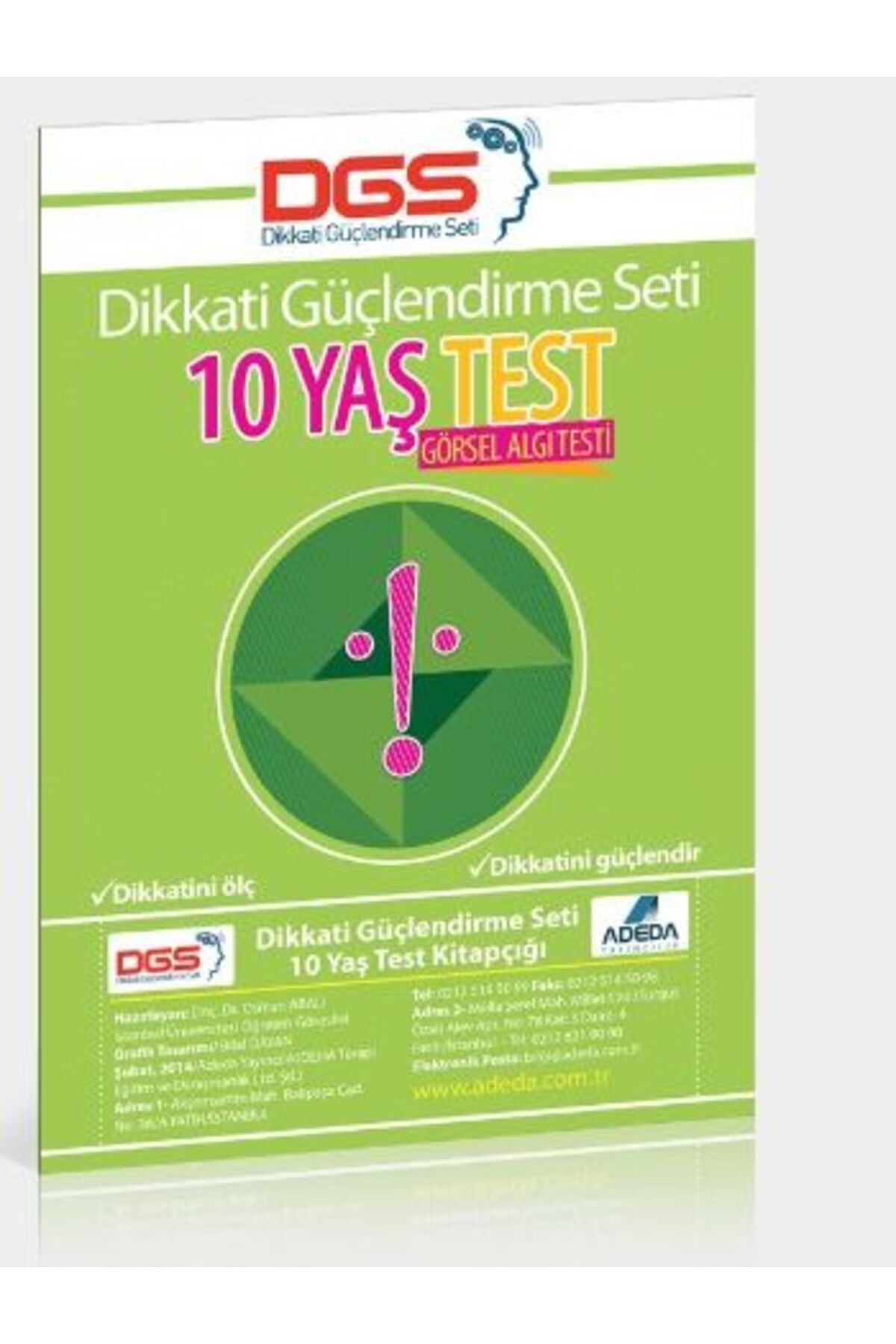 Abm Yayınevi Dikkati Güçlendirme Seti 10 Yaş Test