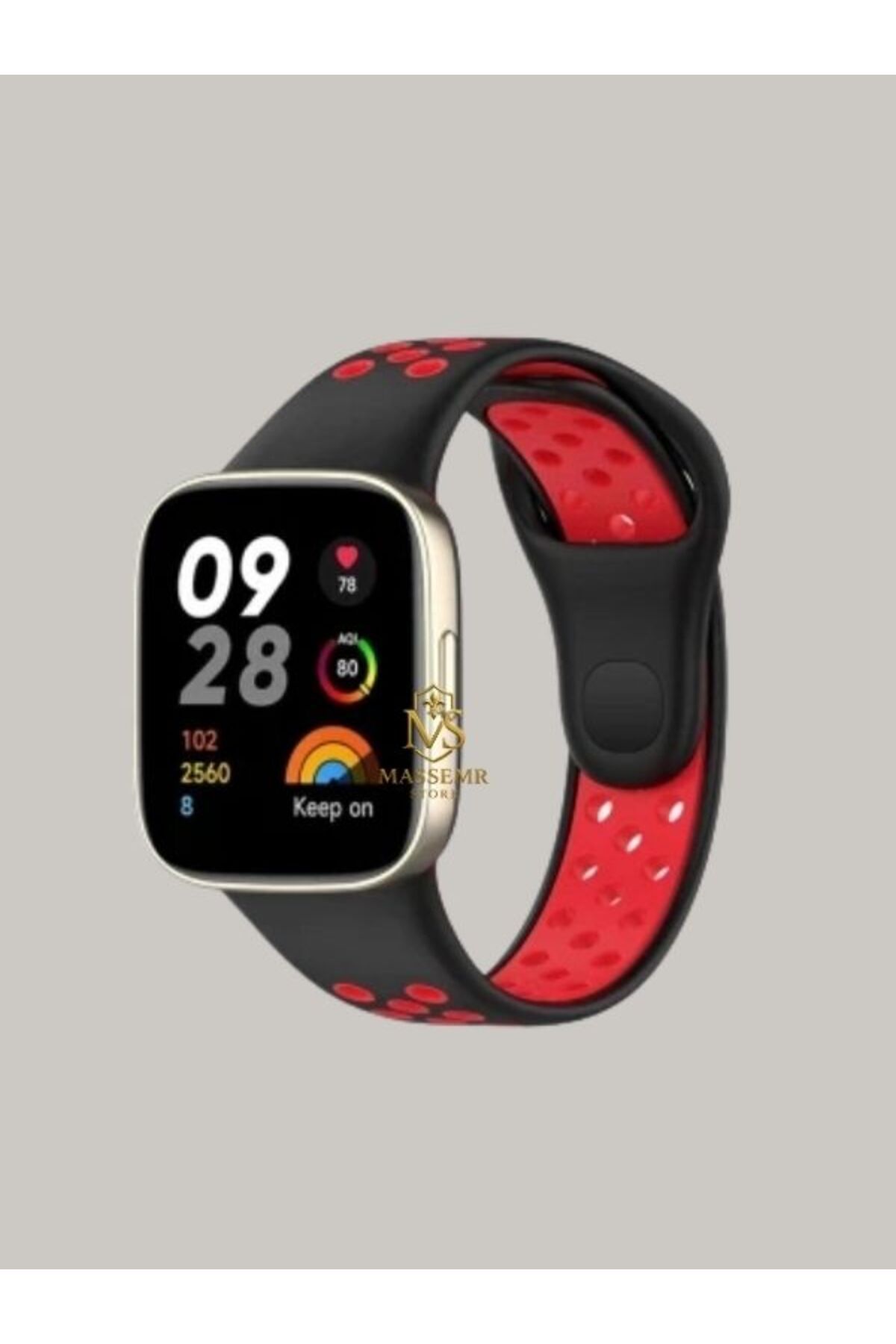 Massemr Redmi Watch 3 Uyumlu Spor Delikli Silikon Kordon – Terletmeyen Hafif Tasarım