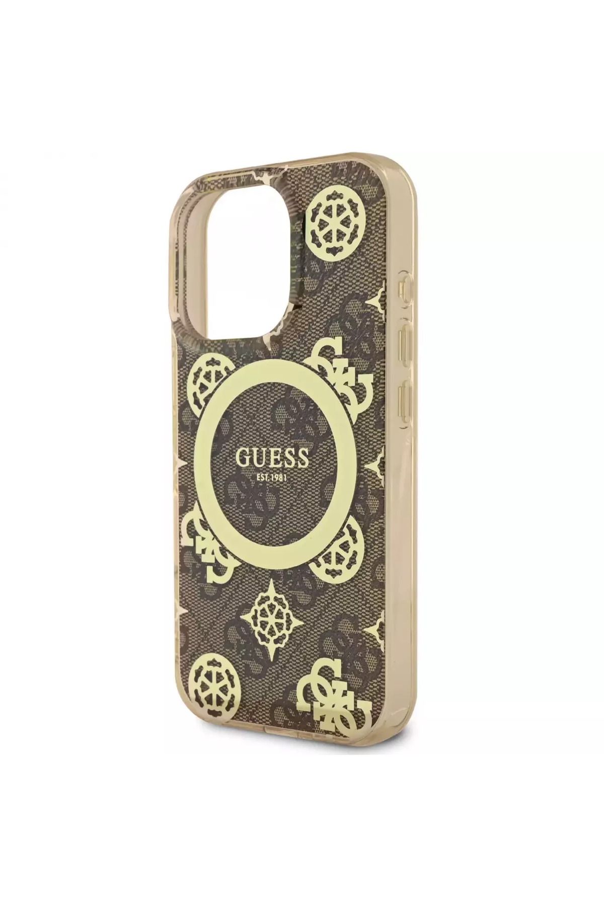 Guess-كفر شفاف بني ذهبي لآيفون 16 برو ماكس – تصميم أصلي أنيق مع دعم Mag Safe من Cg Mobile 4
